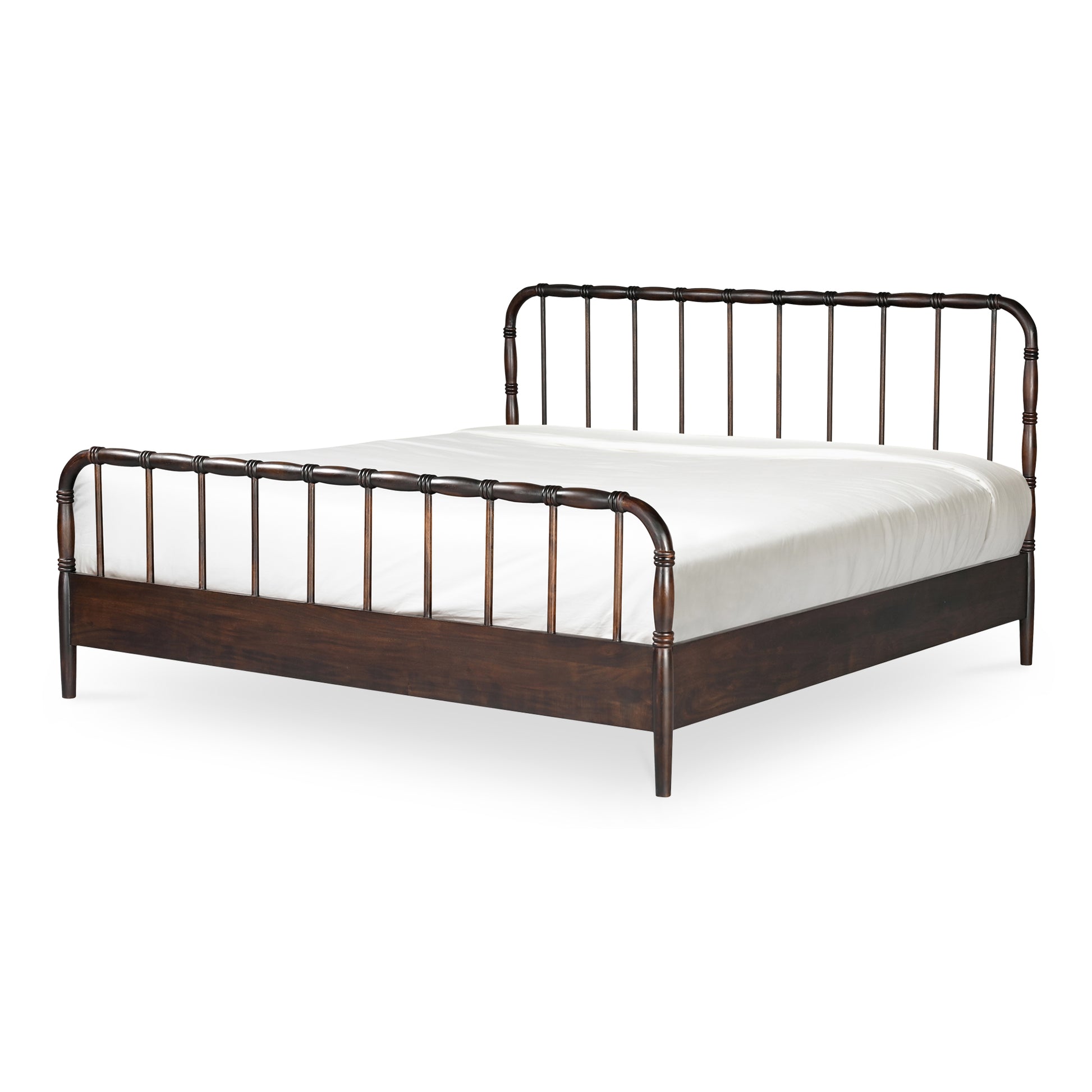 Vivian Queen Bed Dark Brown - Central Designs