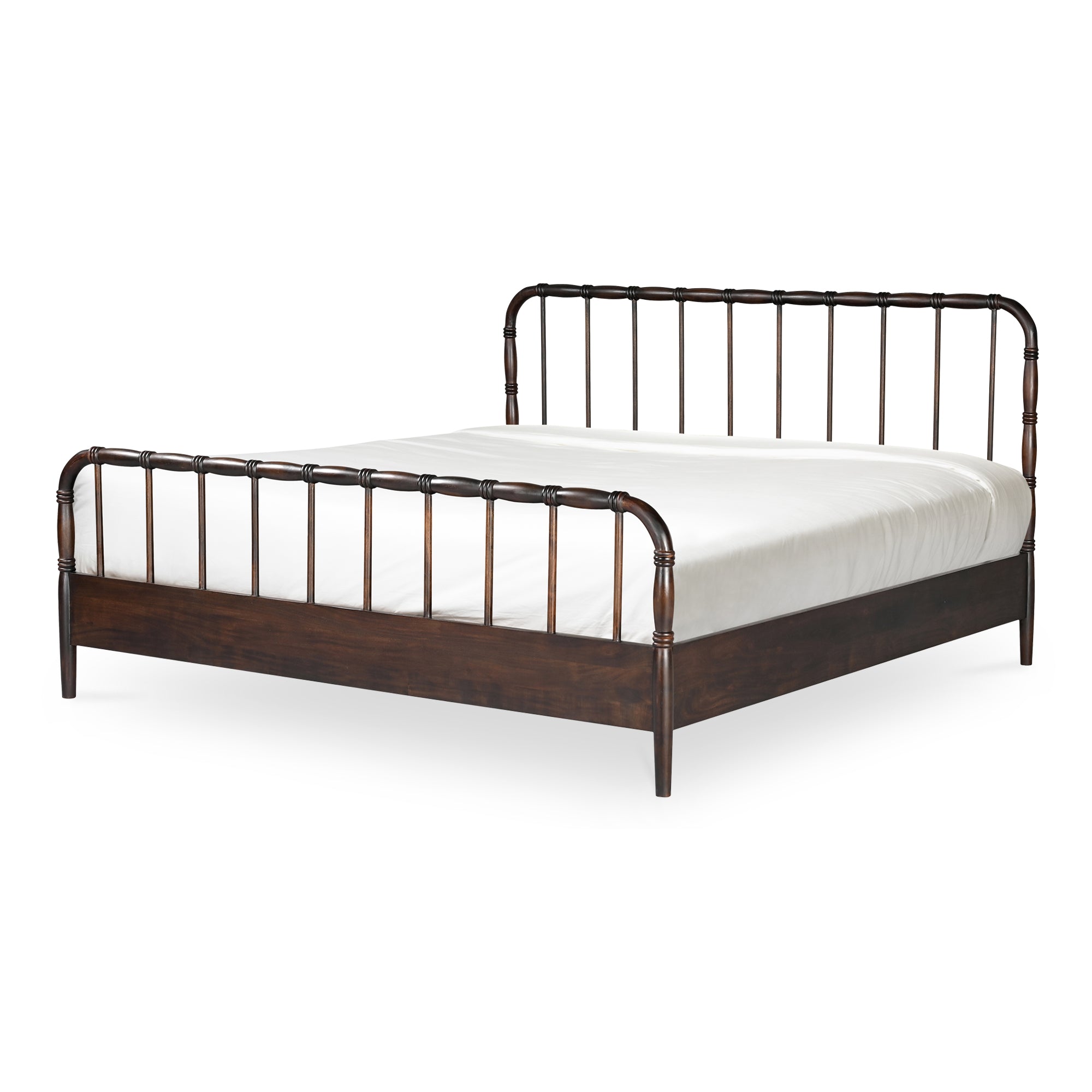 Vivian Queen Bed Dark Brown - Central Designs