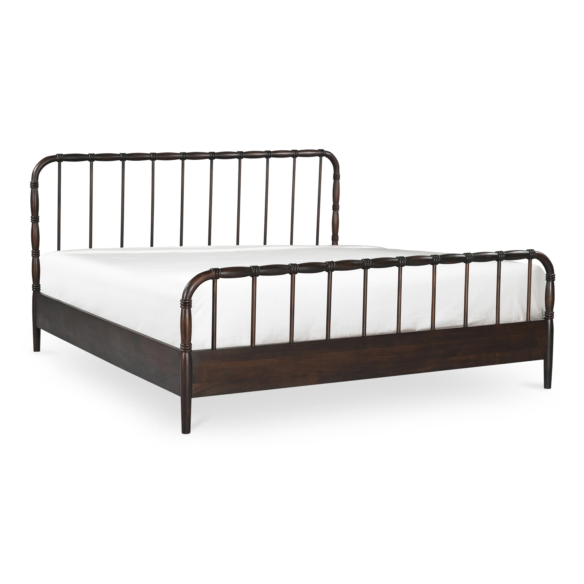 Vivian Queen Bed Dark Brown - Central Designs