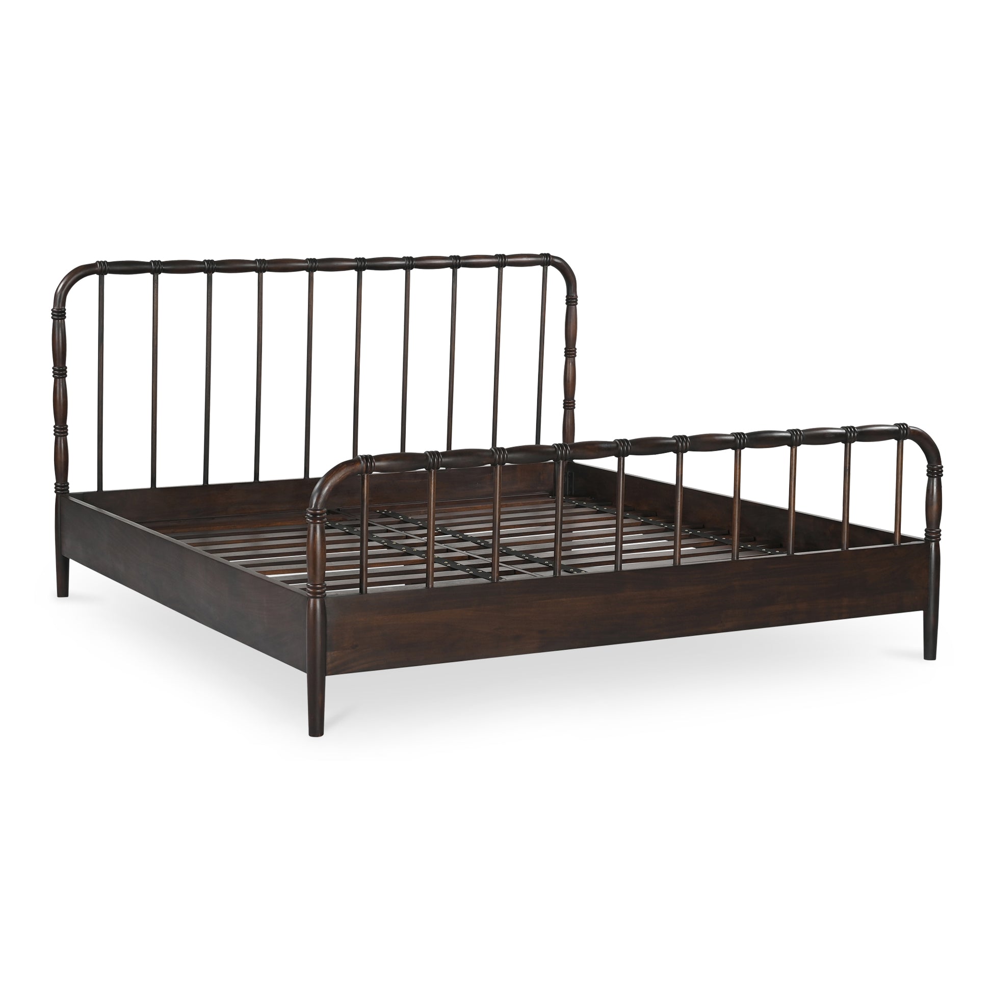 Vivian Queen Bed Dark Brown - Central Designs