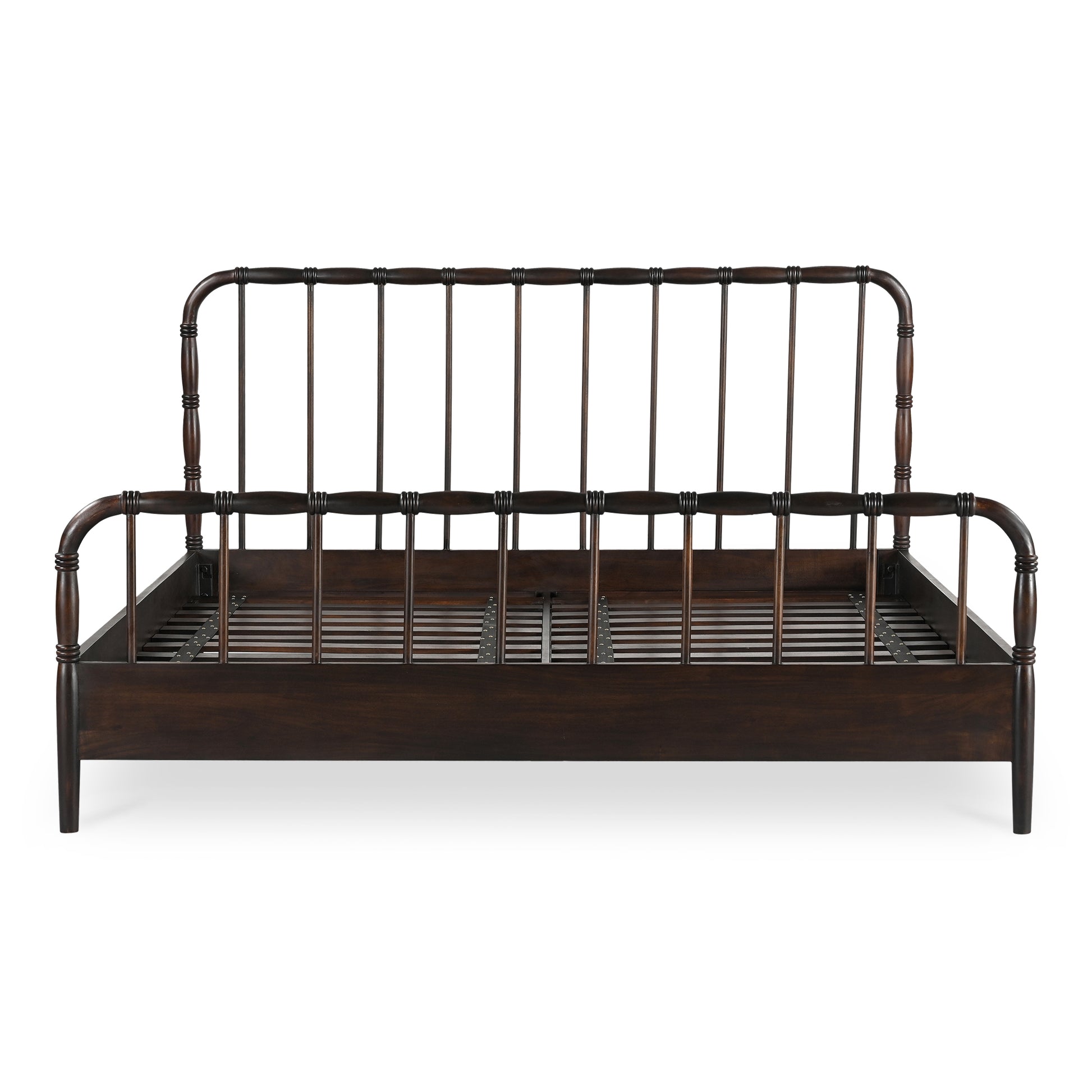 Vivian Queen Bed Dark Brown - Central Designs