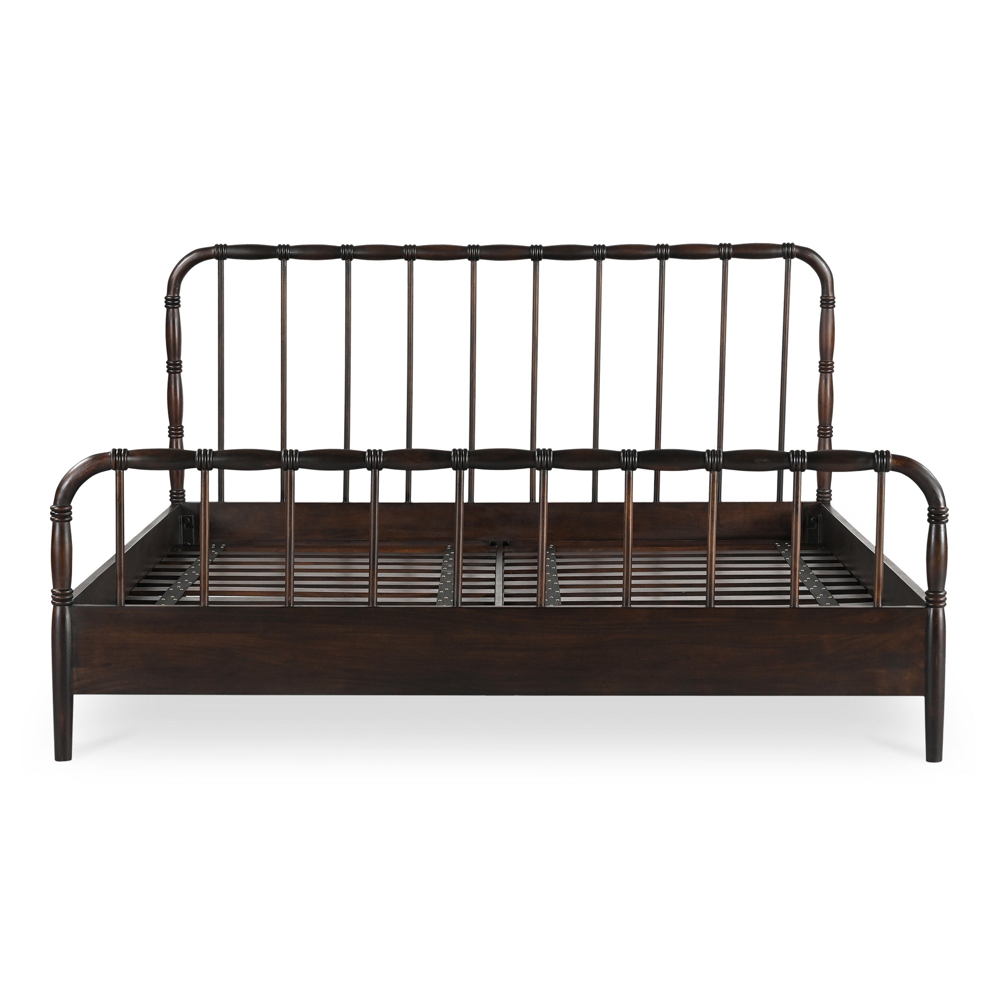 Vivian Queen Bed Dark Brown - Central Designs