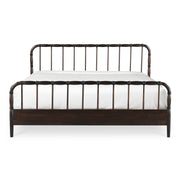 Vivian King Bed Dark Brownn