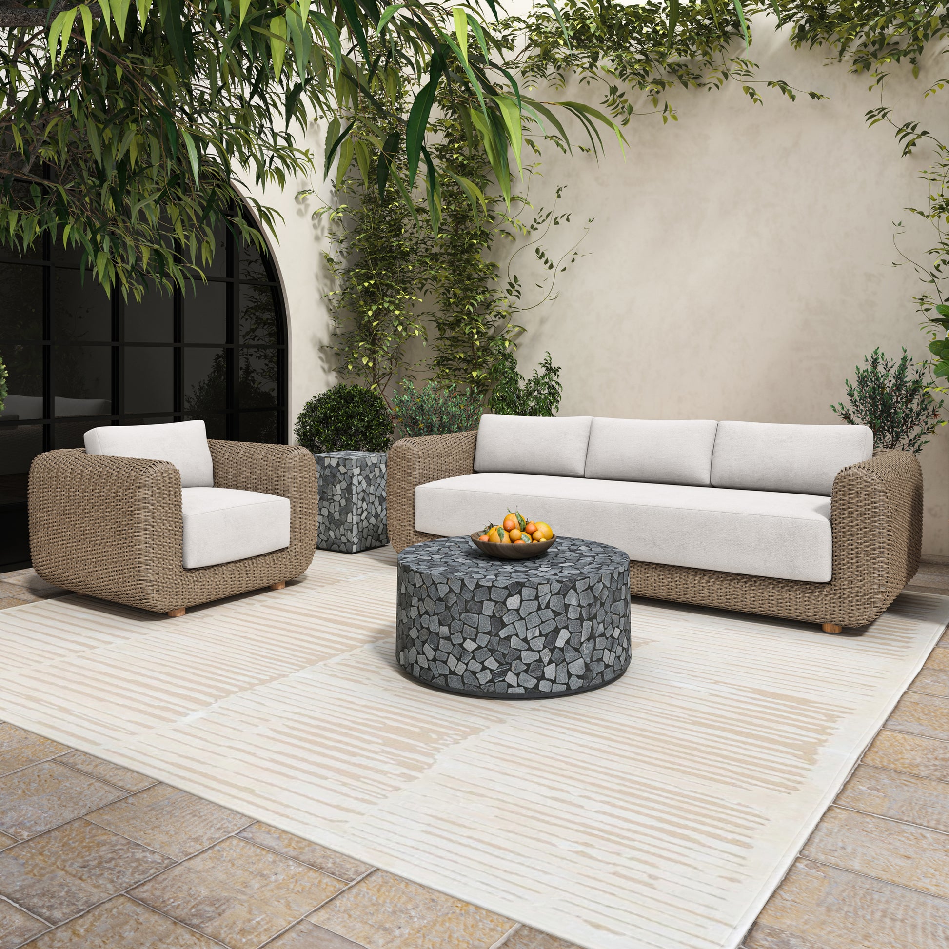 Kiri Outdoor Coffee Table Black - Central Designs
