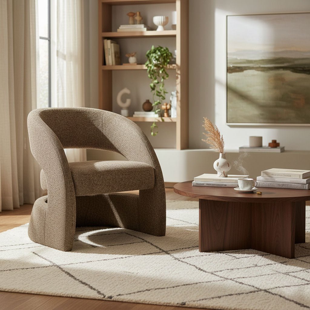 Virgo Club Chair - Chocolate - Central Designs