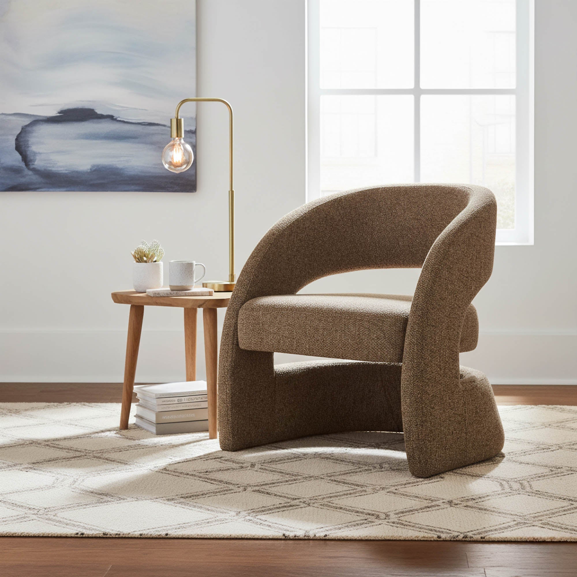 Virgo Club Chair - Chocolate - Central Designs
