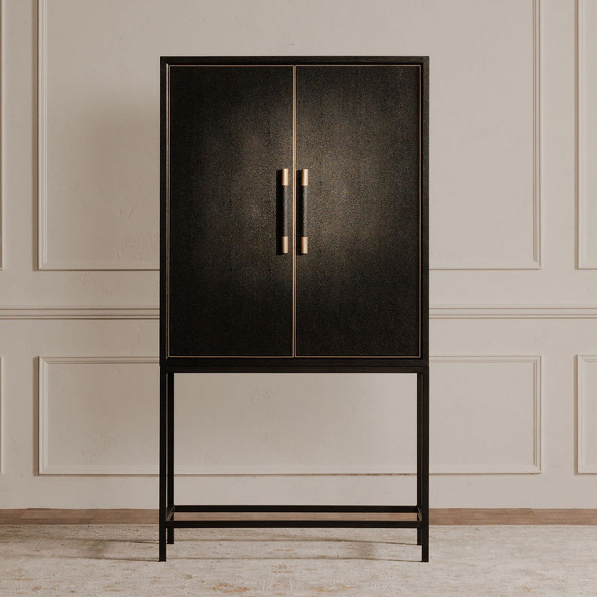 Mako Bar Cabinet Black - Central Designs
