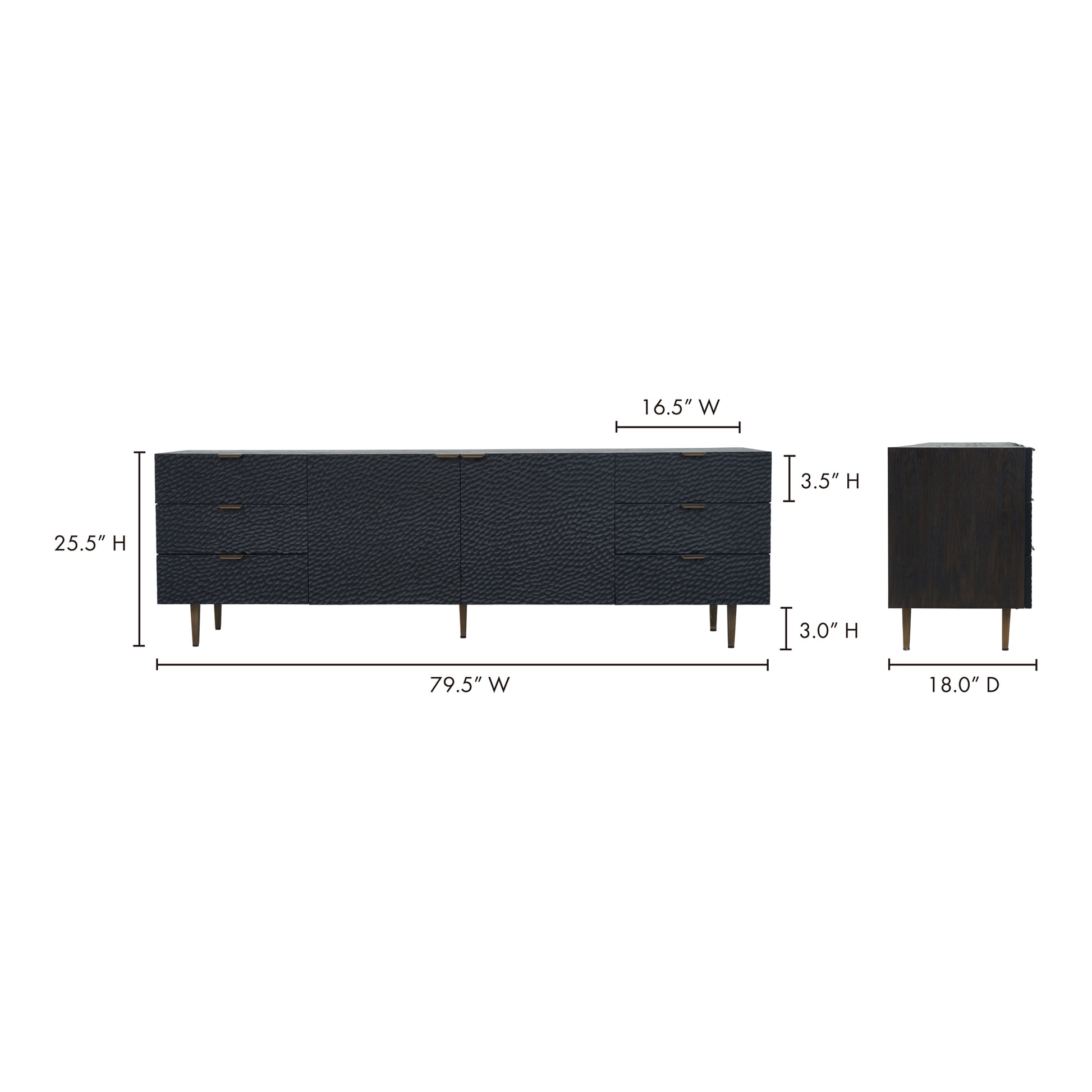 Breu Sideboard Black - Central Designs