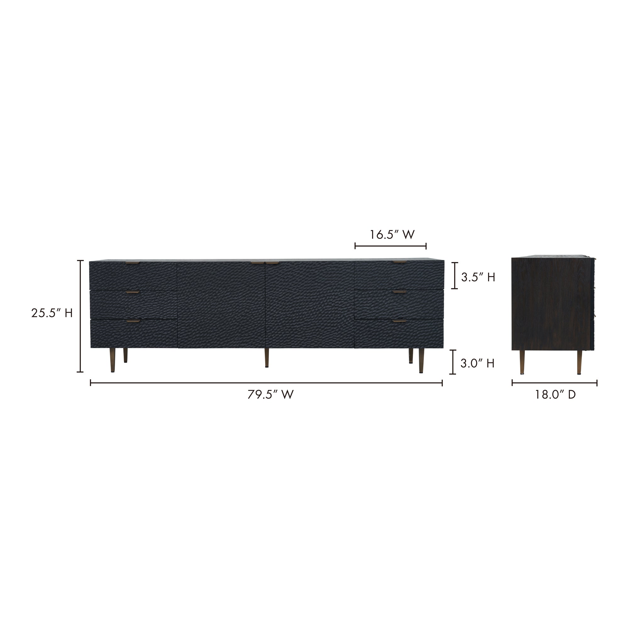 Breu Sideboard Black - Central Designs