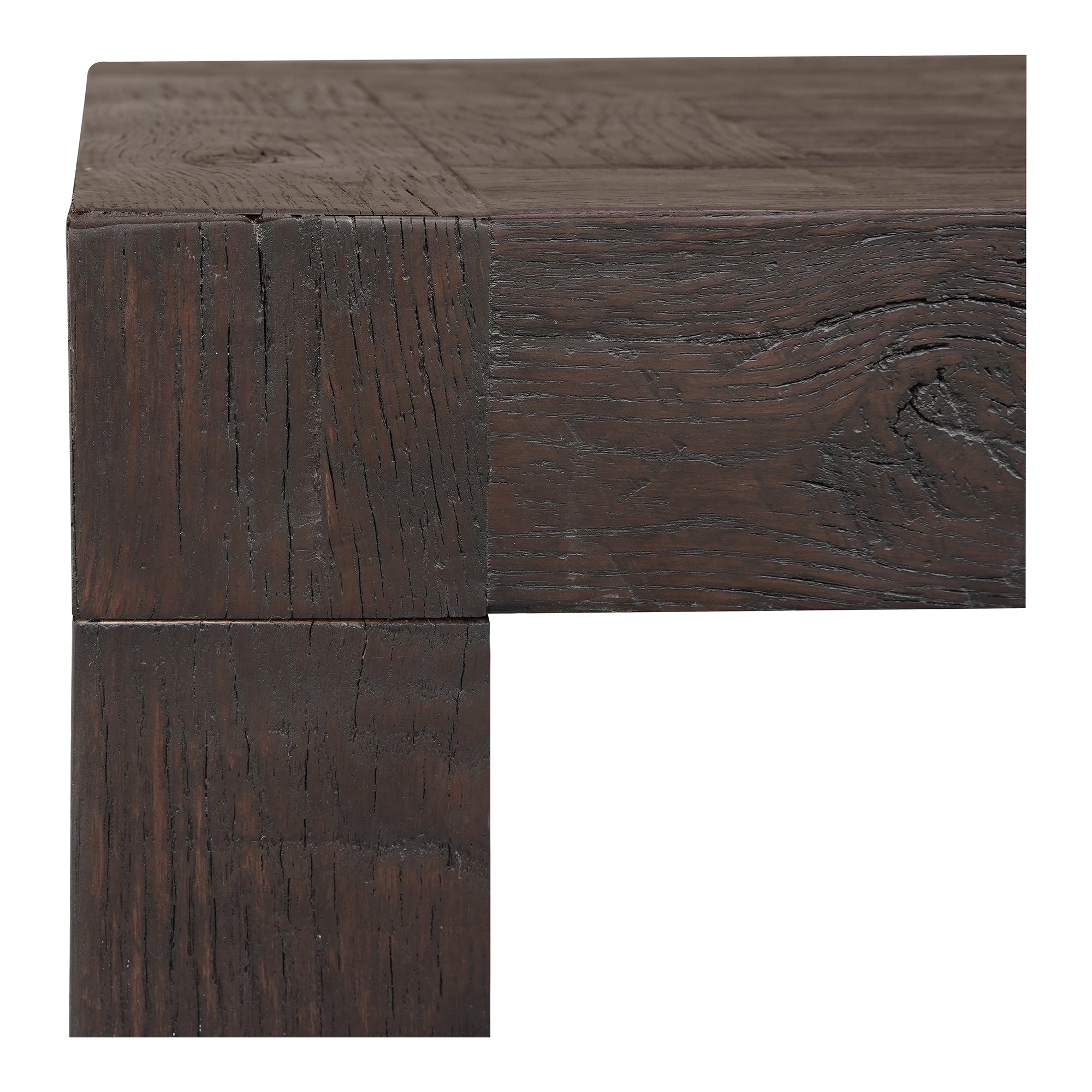 Evander Side Table Rustic Brown