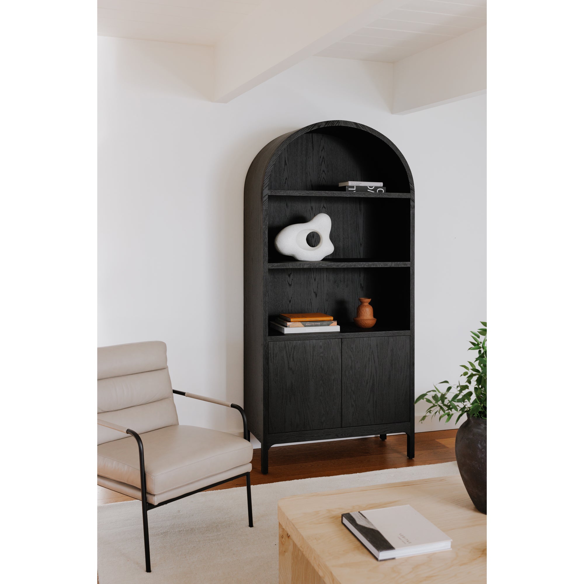 Wilde Display Cabinet Black Oak - Central Designs