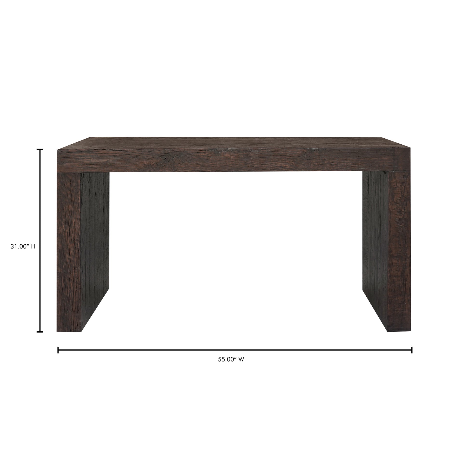 Evander Console Table Rustic Brown - Central Designs
