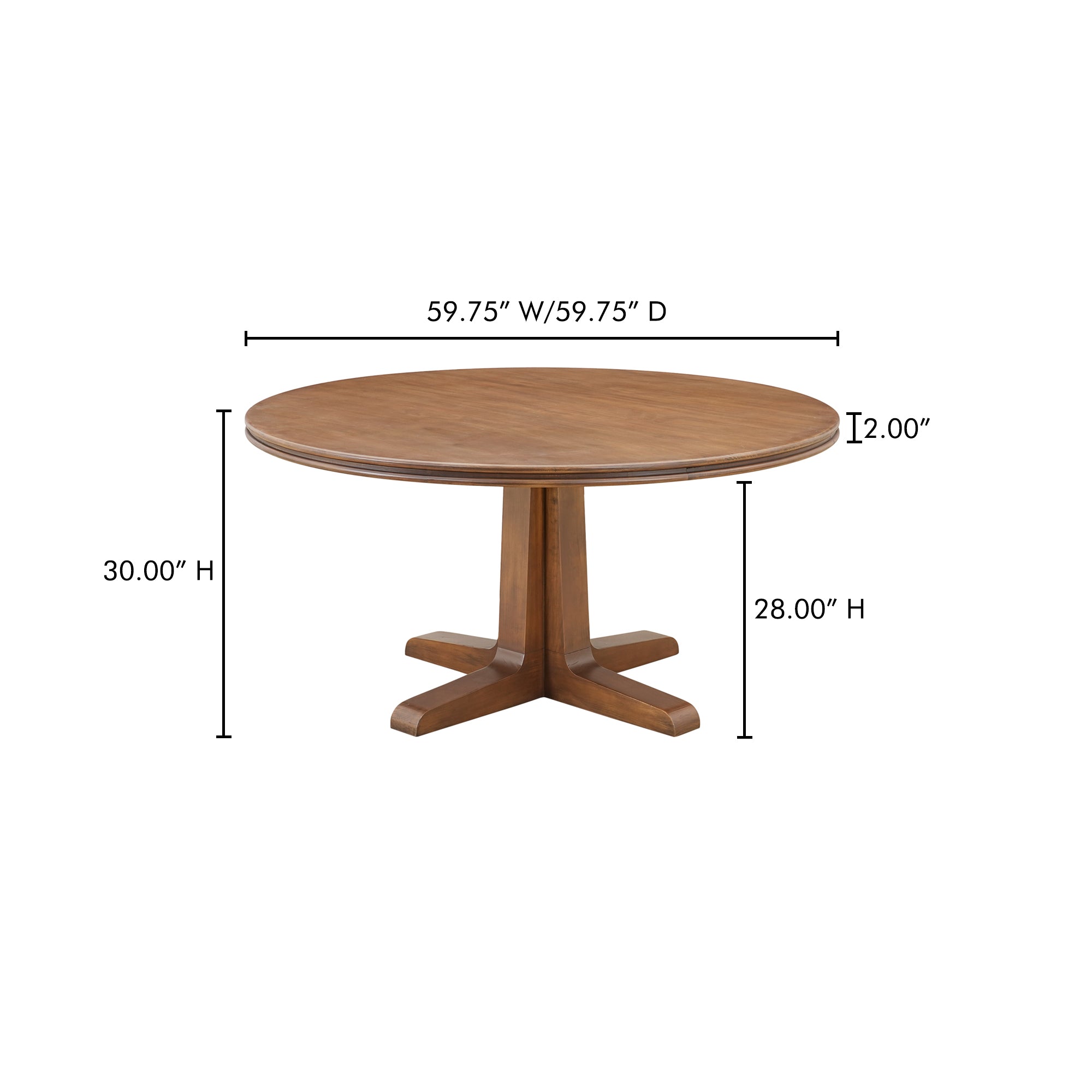 Charles Dining Table Brown