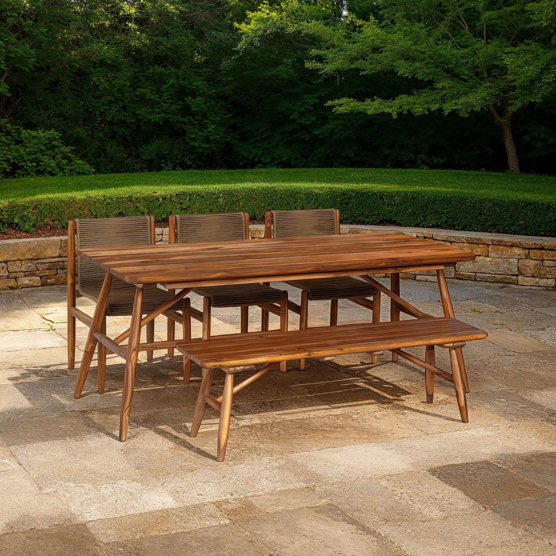 Vineyard Outdoor - Dining Bench - Central Designs