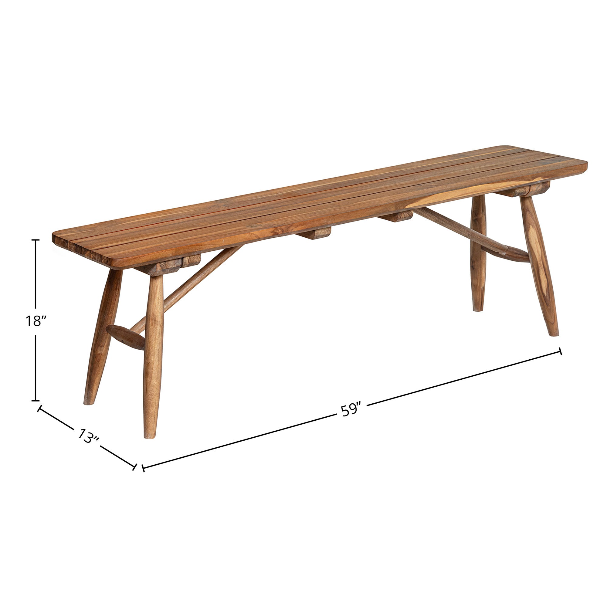 Vineyard Outdoor - Dining Bench - Central Designs