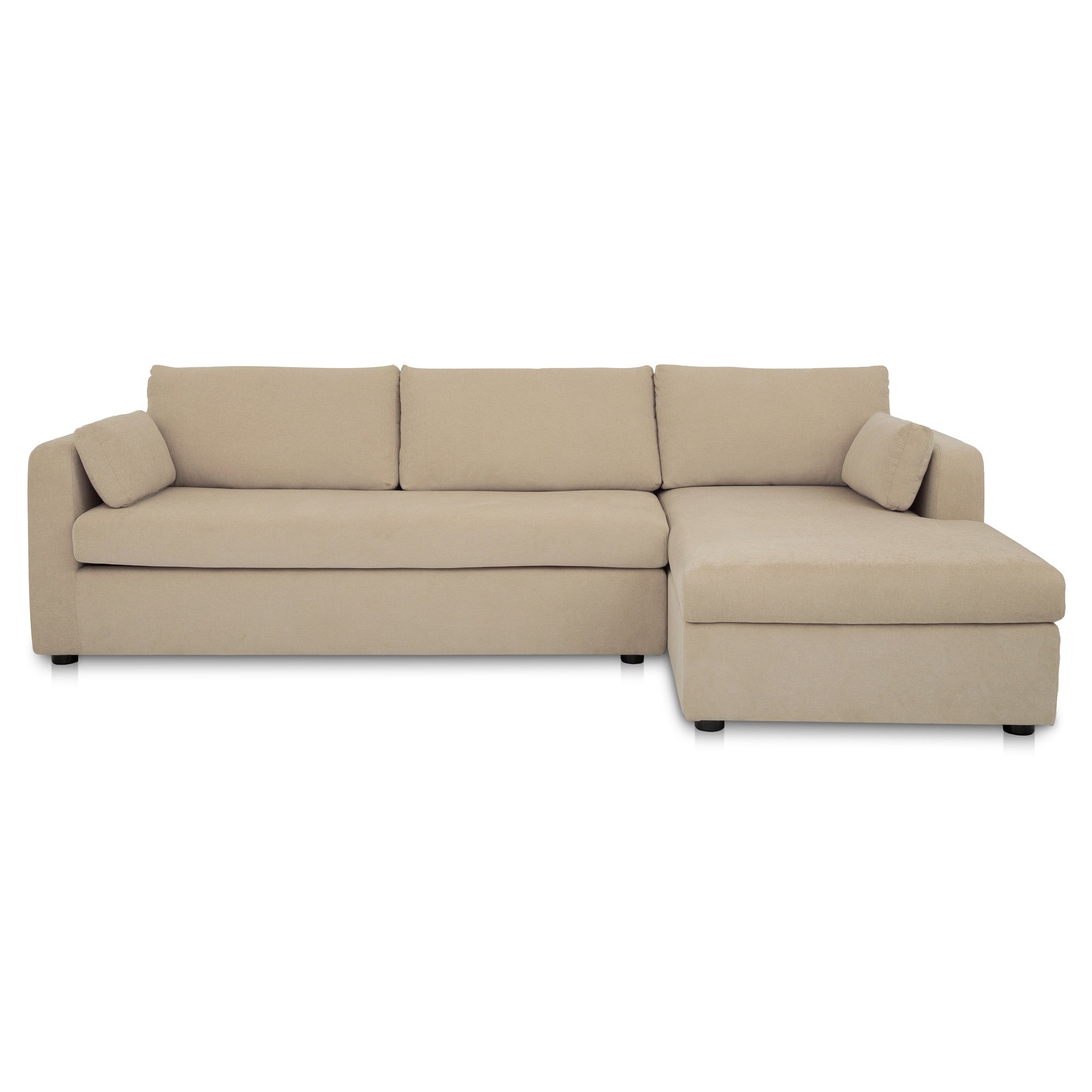 Burrow Sleeper Sectional With Storage Chaise Sand Right