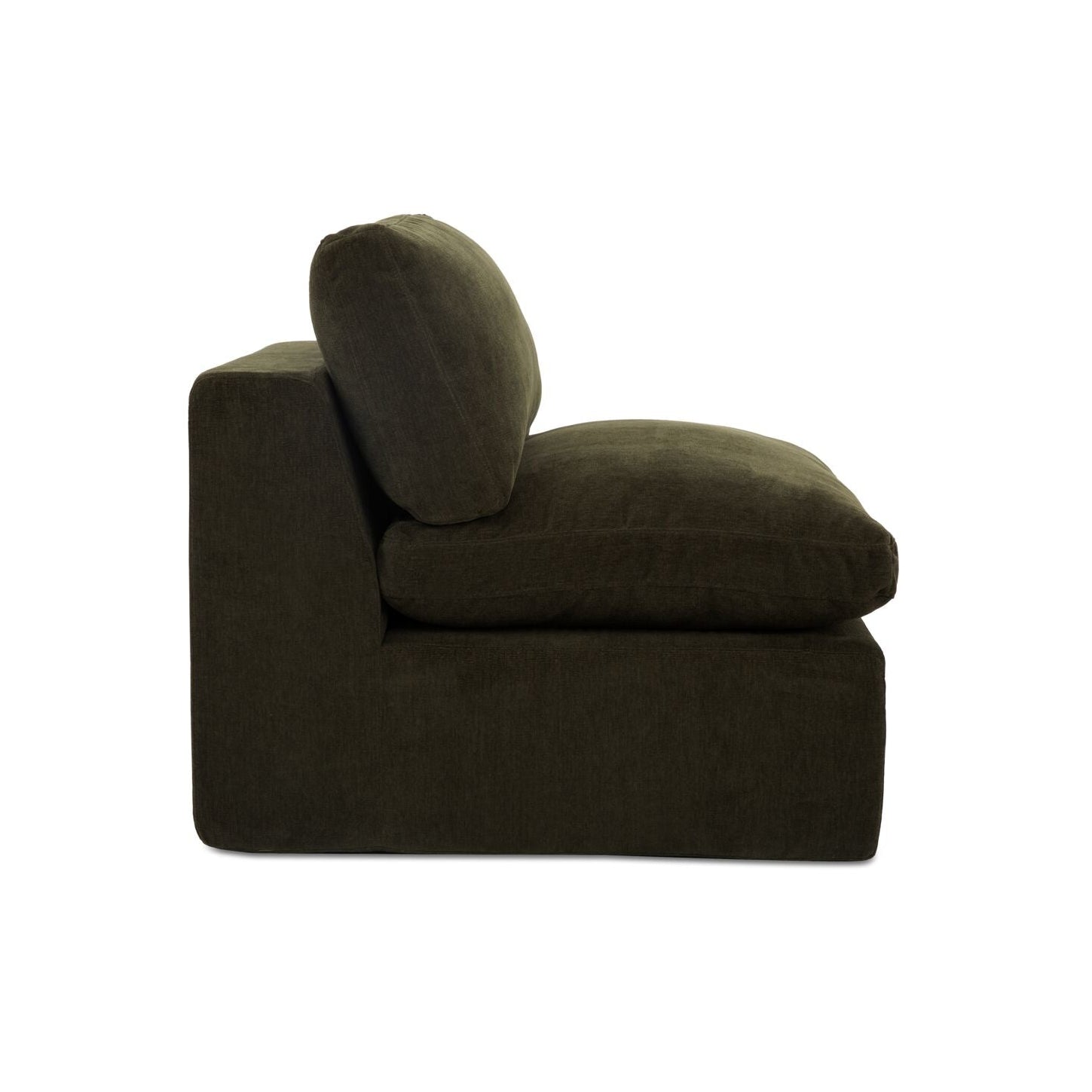 Cates Slipper Chair Dark Green - Central Designs