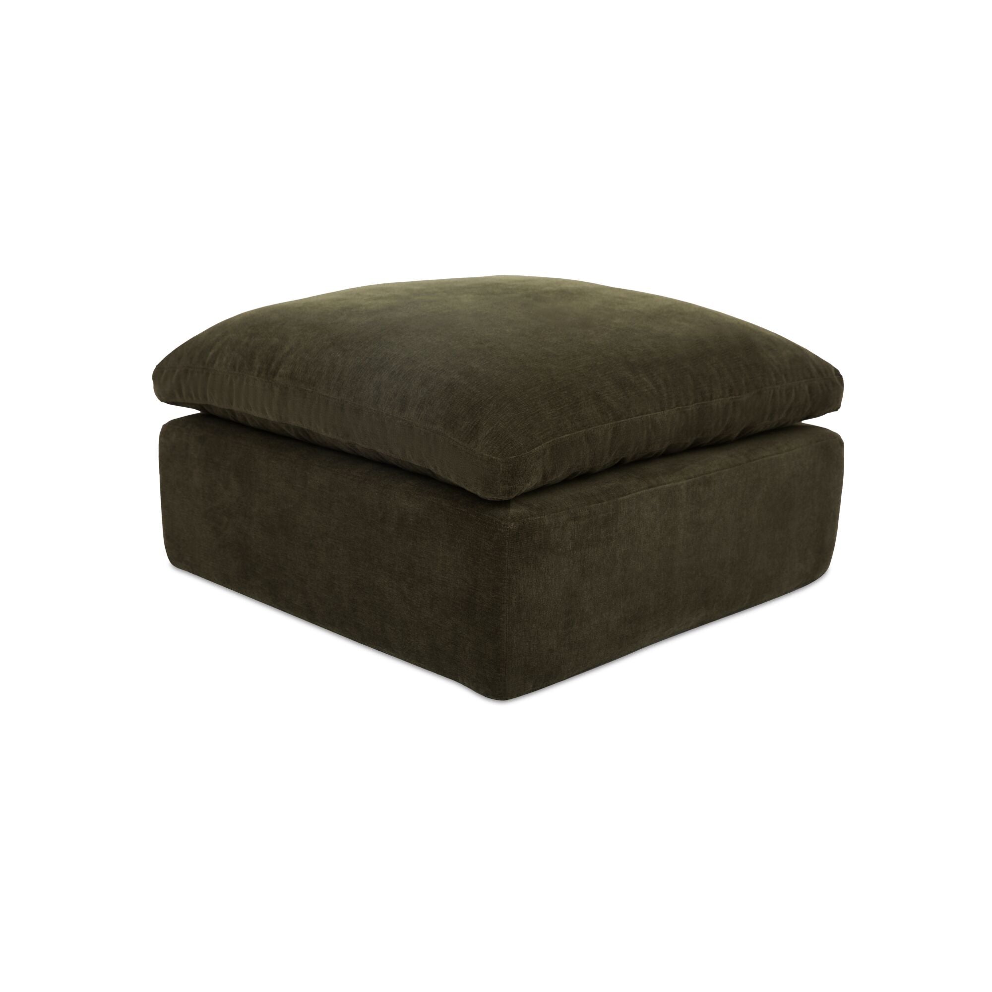 Cates Ottoman Dark Green