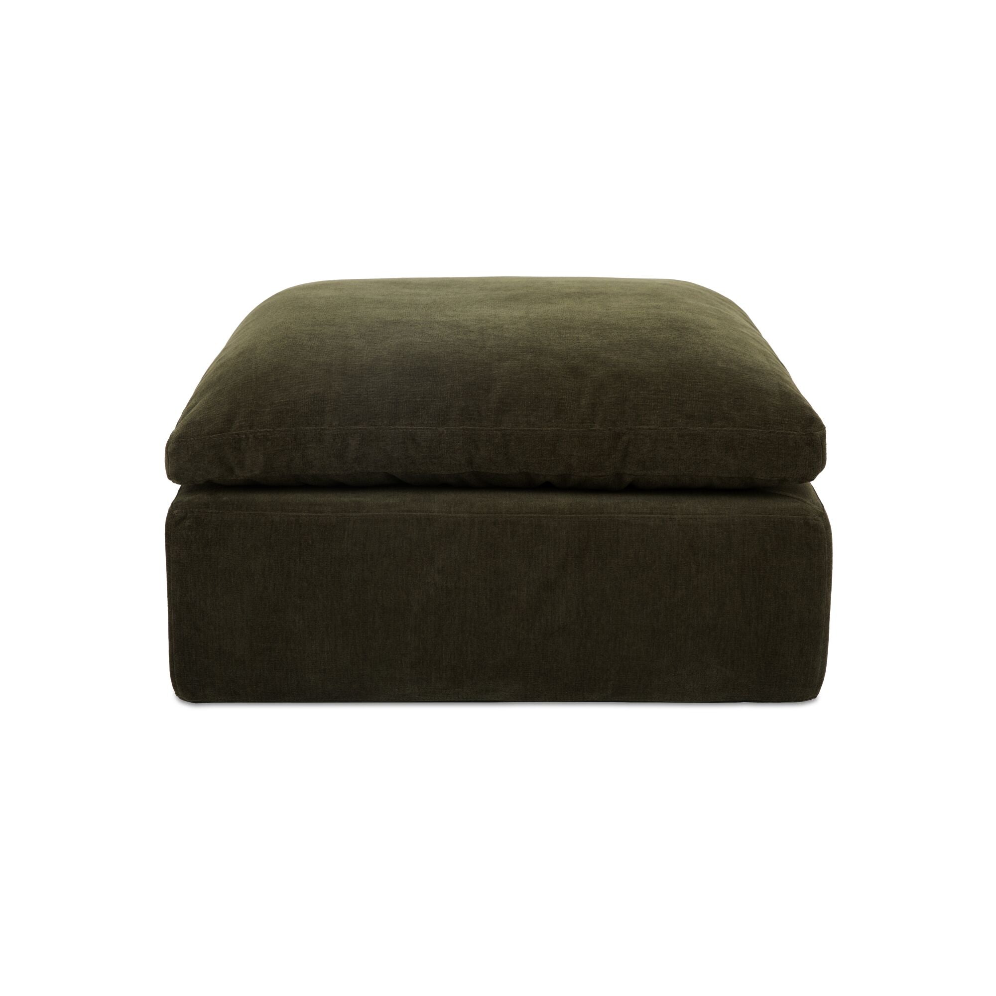 Cates Ottoman Dark Green