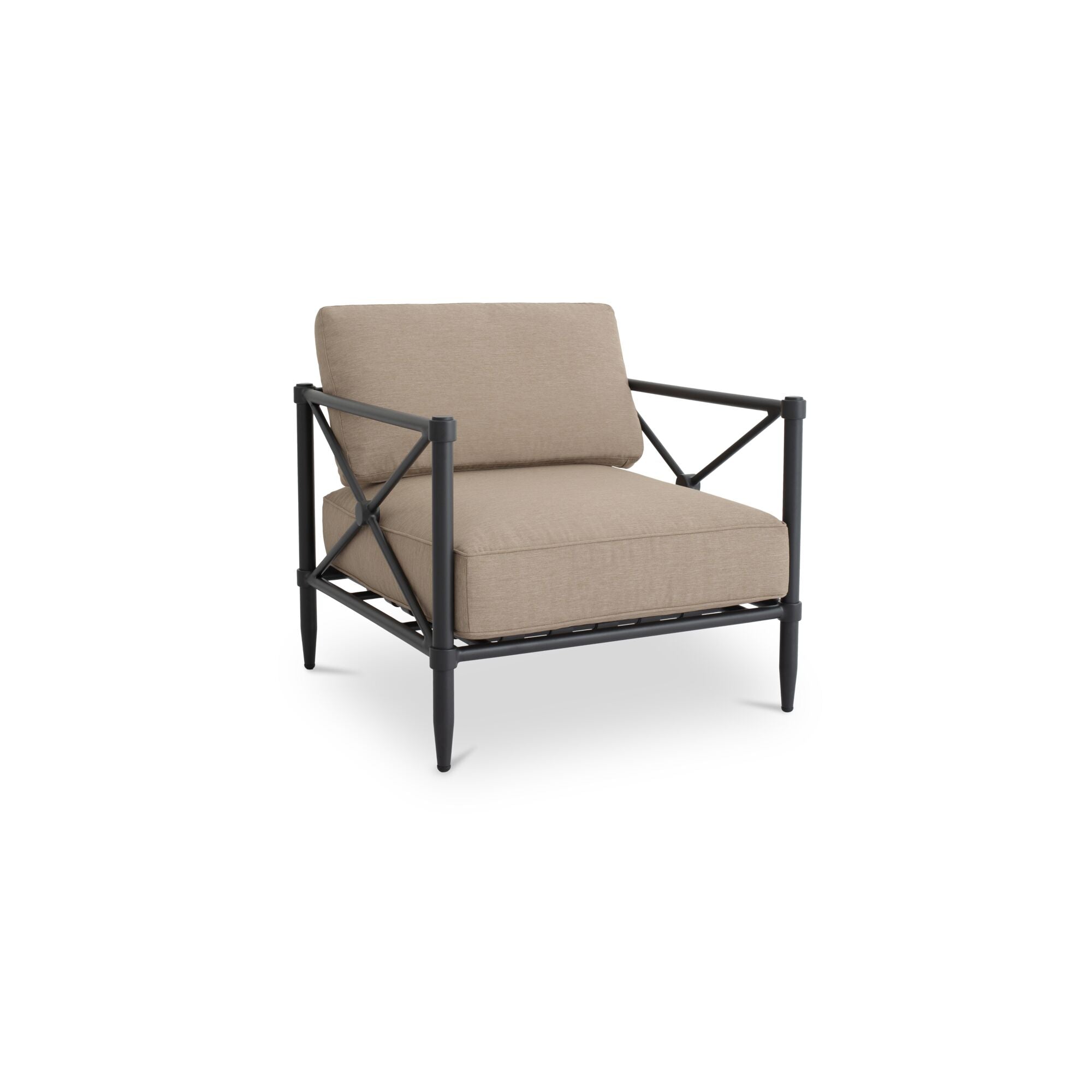 Willow Outdoor Accent Chair Light Brown