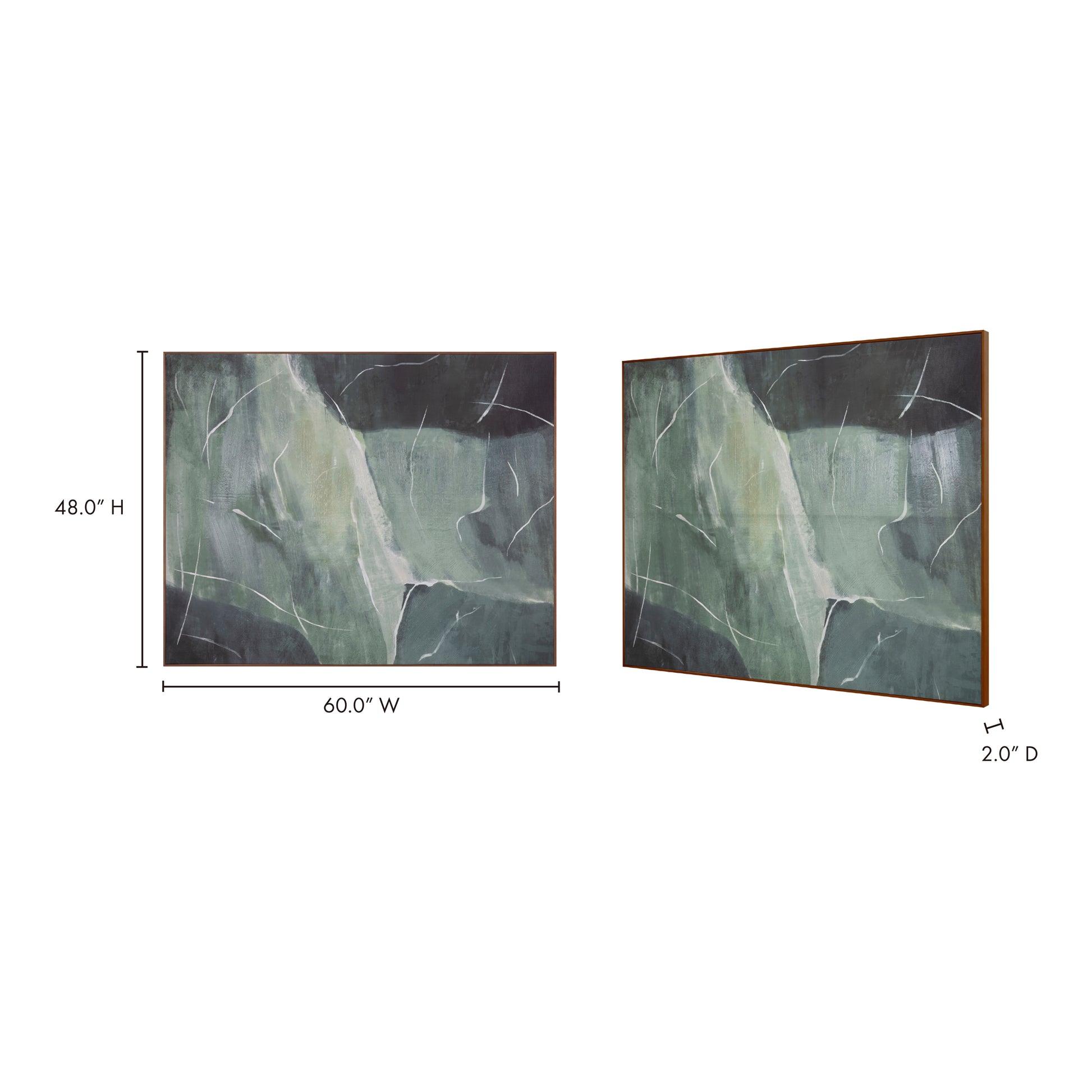 Impression Framed Painting Verdant Palette - Central Designs