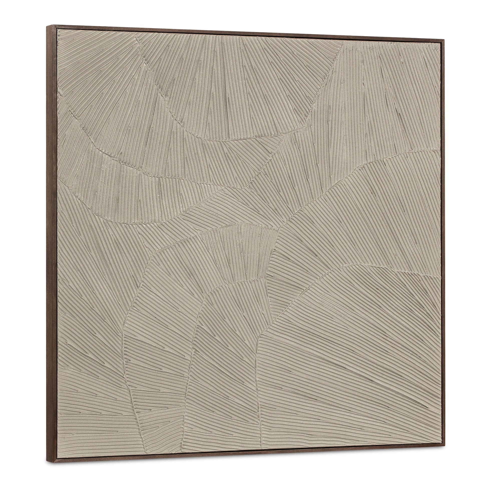 Flutter Framed Painting Cool Beige - Central Designs
