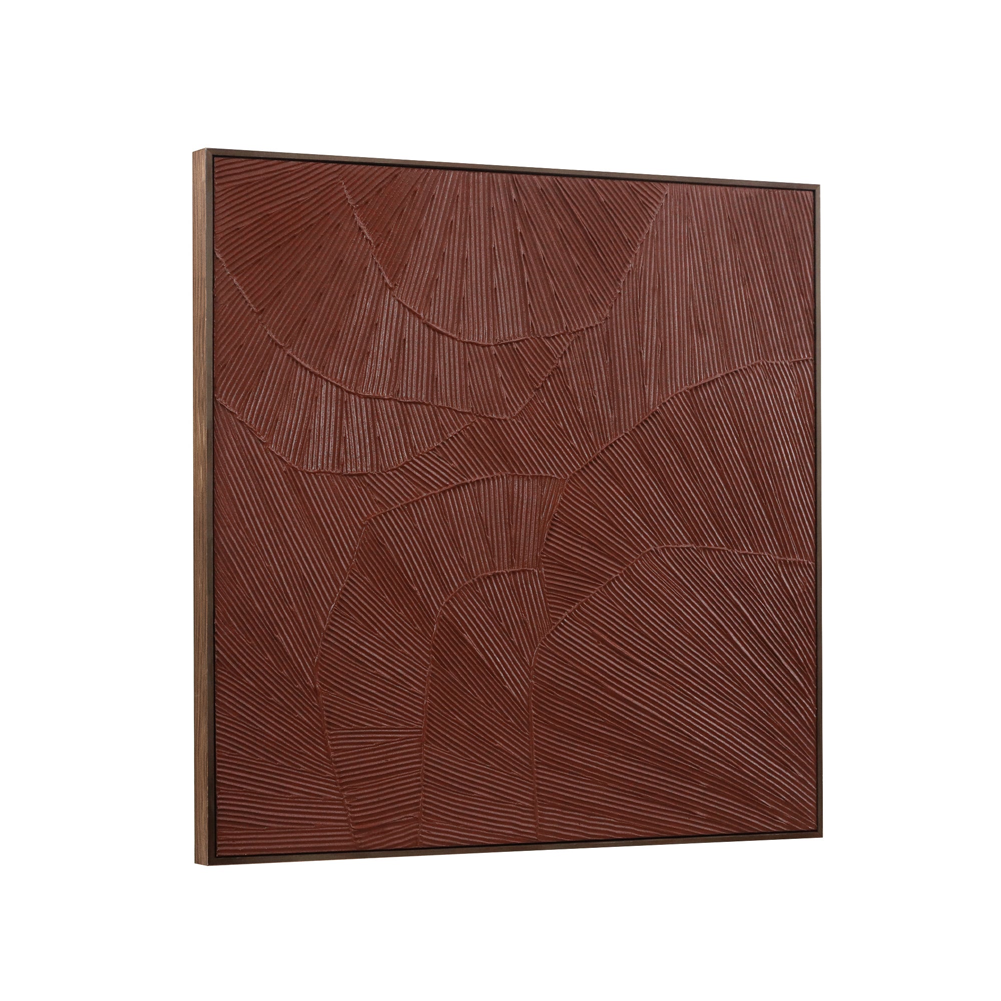 Flutter Framed Painting Maroon - Central Designs