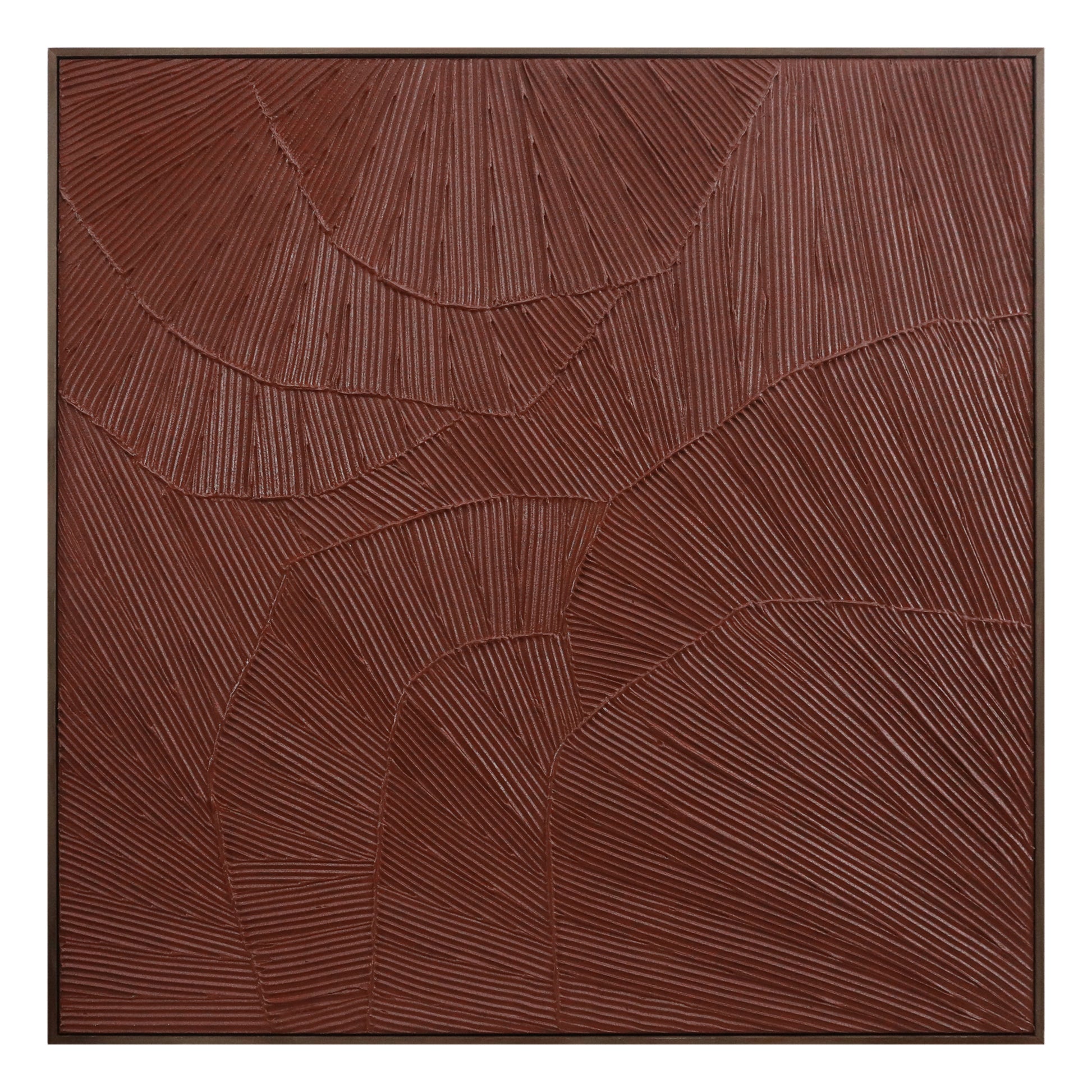 Flutter Framed Painting Maroon - Central Designs