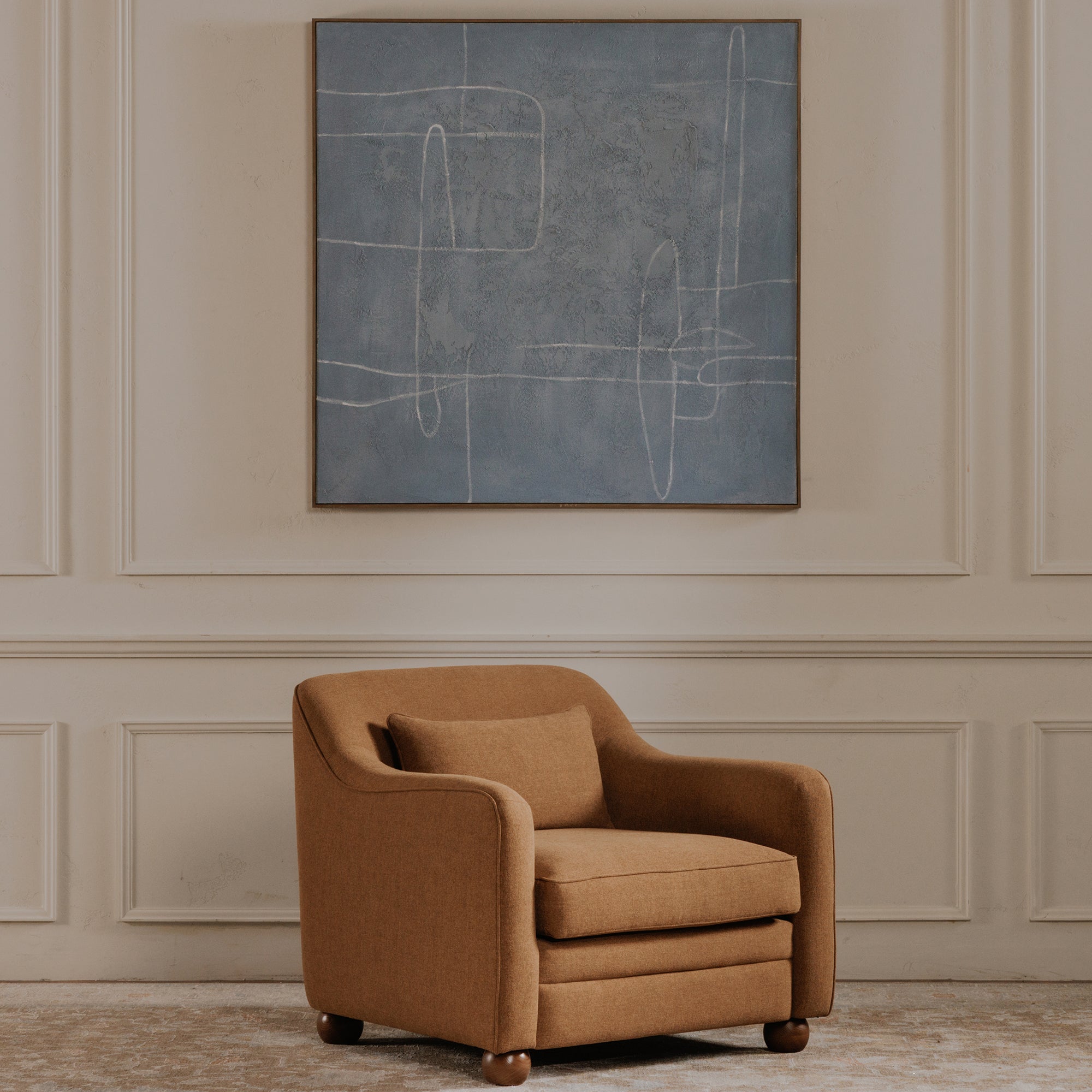 Notion Framed Painting Blue - Central Designs