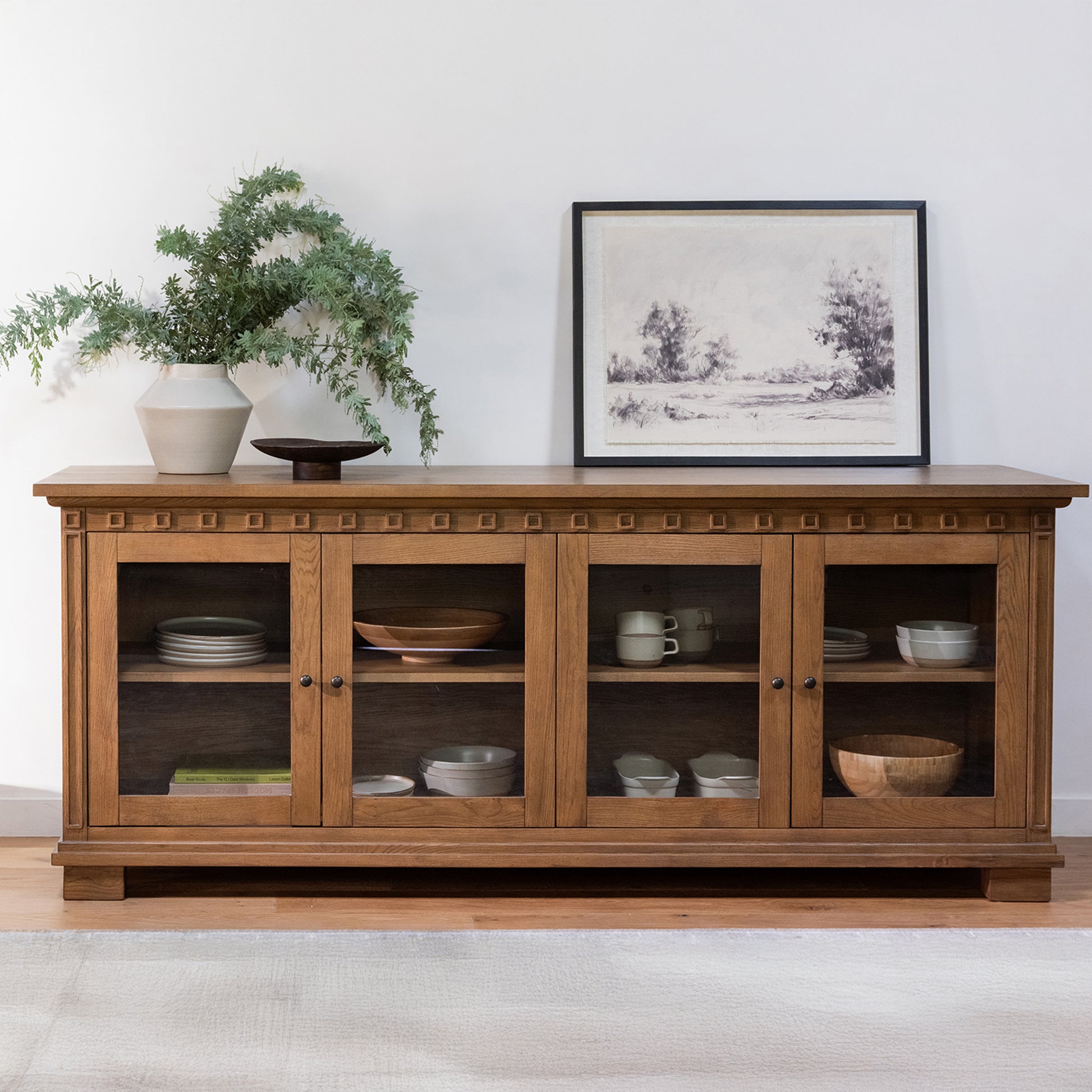 Briar Framed Print On Linen - Central Designs