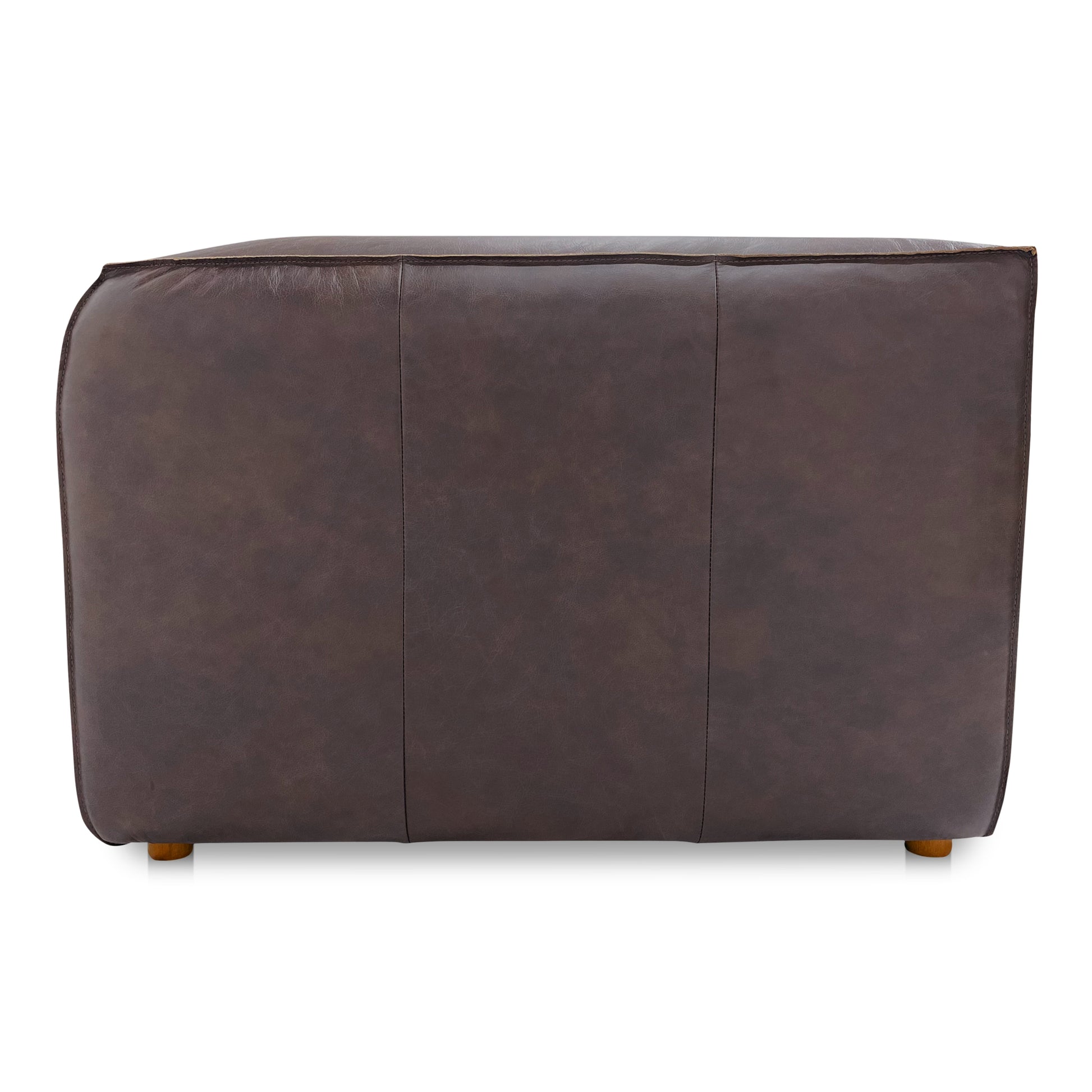 Form Corner Chair Espresso Brown Leather - Central Designs