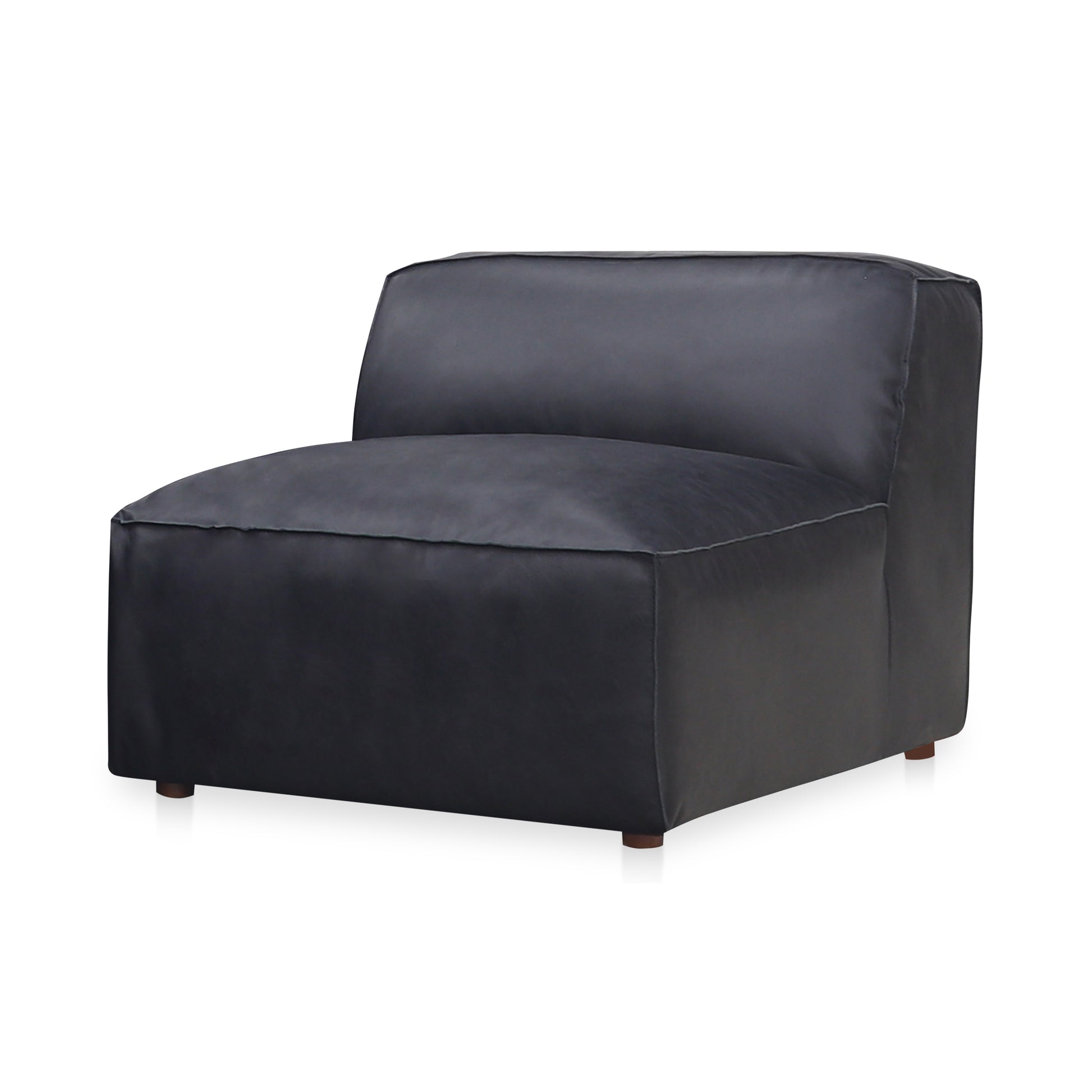 Form Slipper Chair Vantage Black Leather - Central Designs