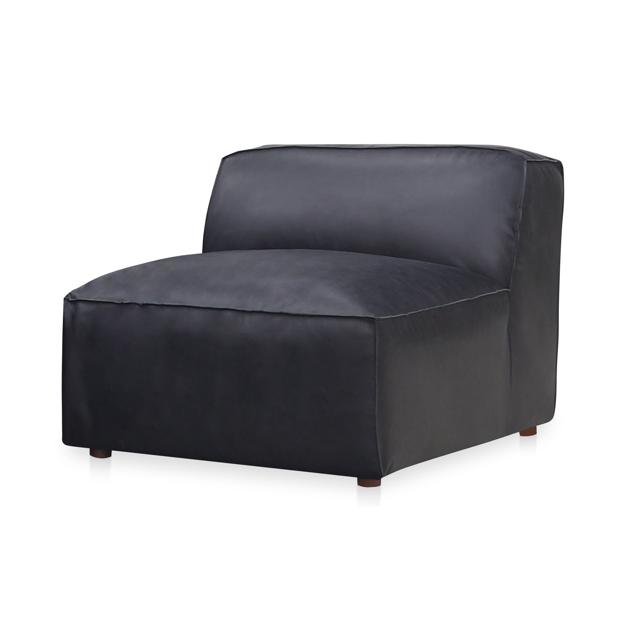 Form Slipper Chair Vantage Black Leather - Central Designs