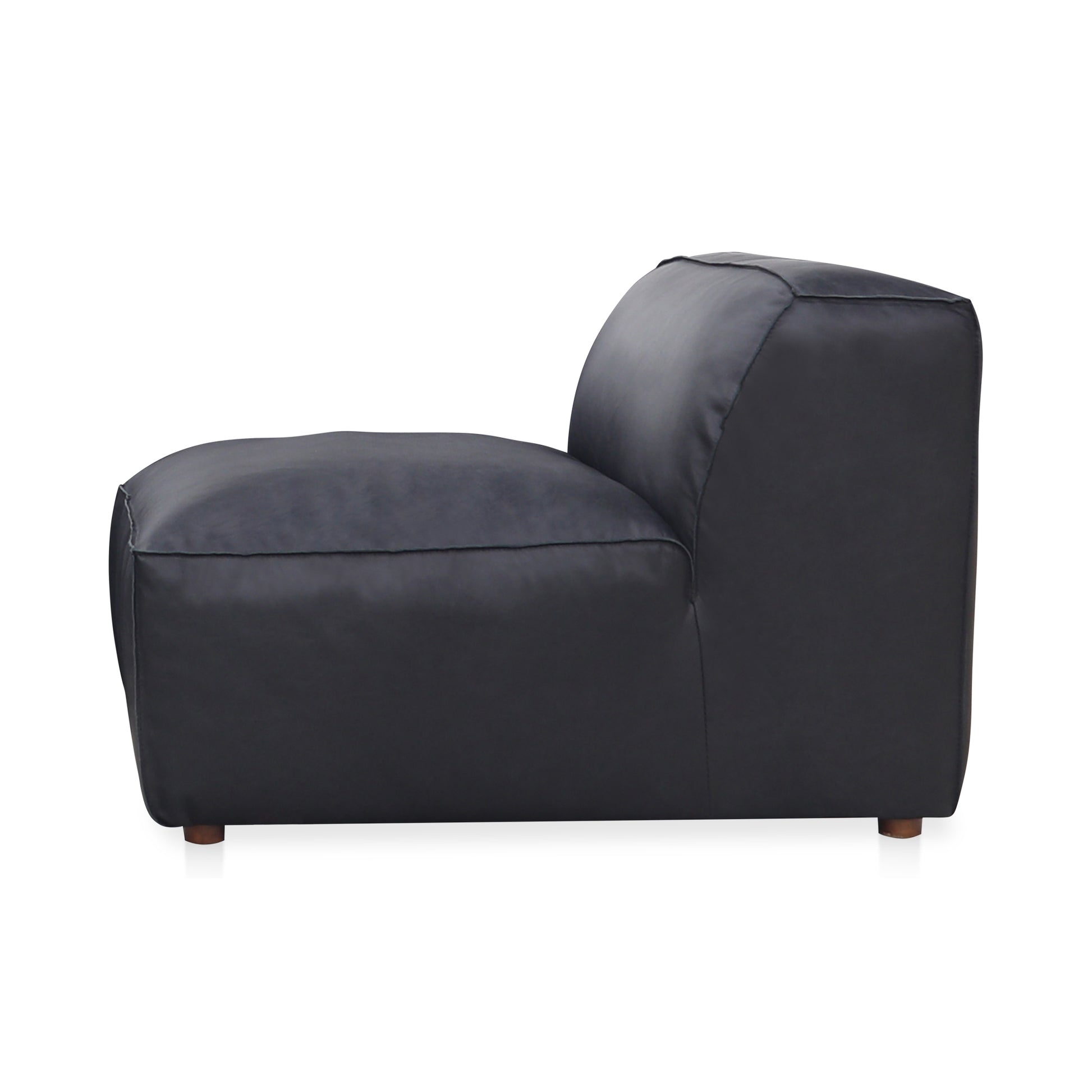 Form Slipper Chair Vantage Black Leather - Central Designs