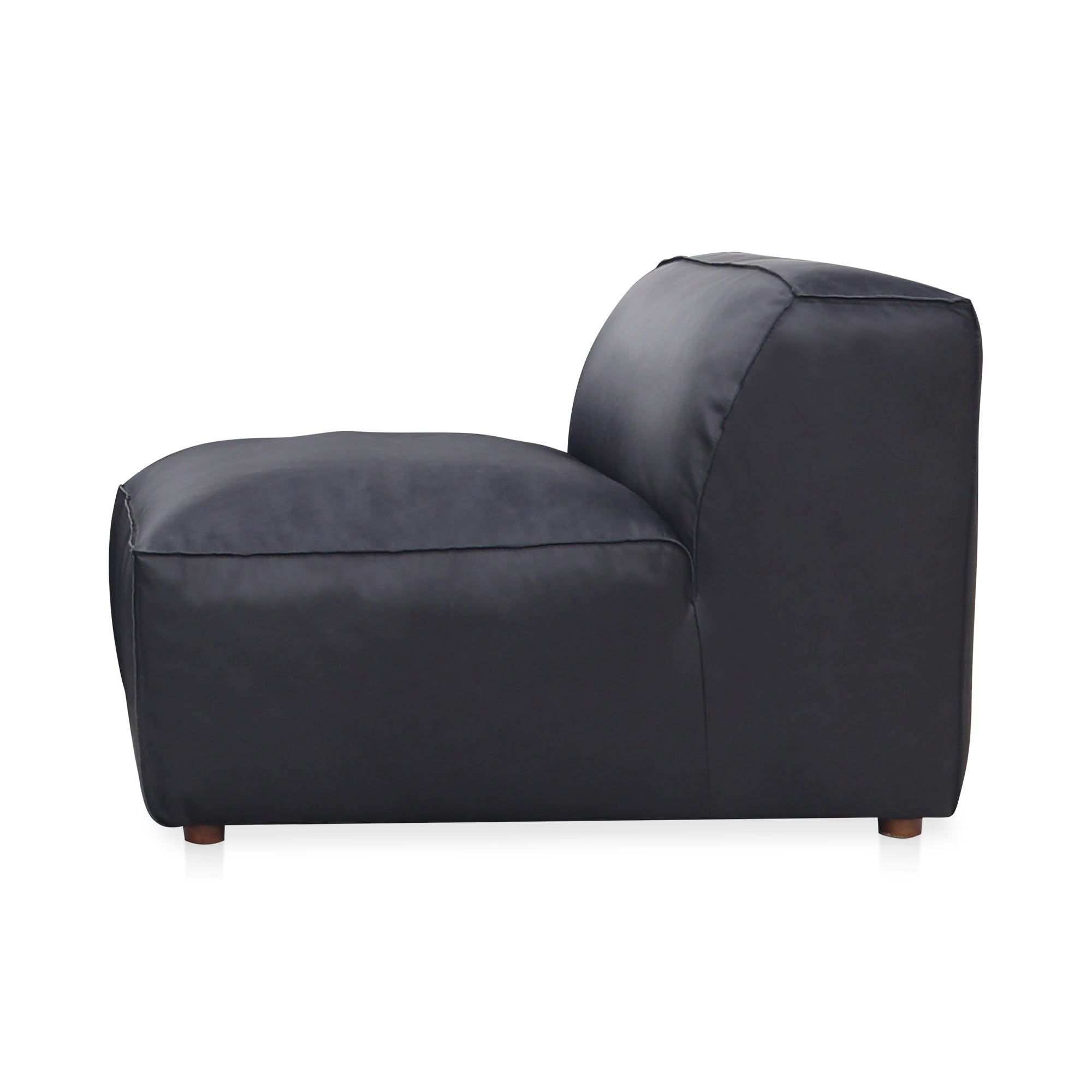 Form Slipper Chair Vantage Black Leather - Central Designs
