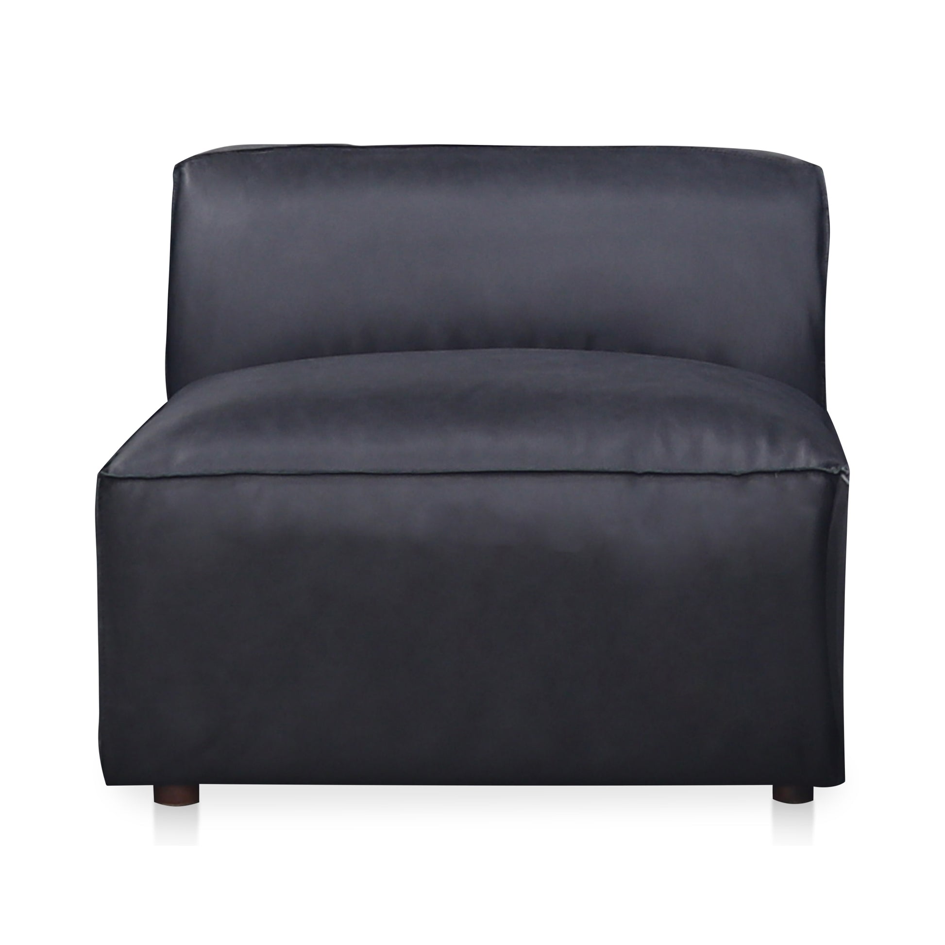 Form Slipper Chair Vantage Black Leather - Central Designs