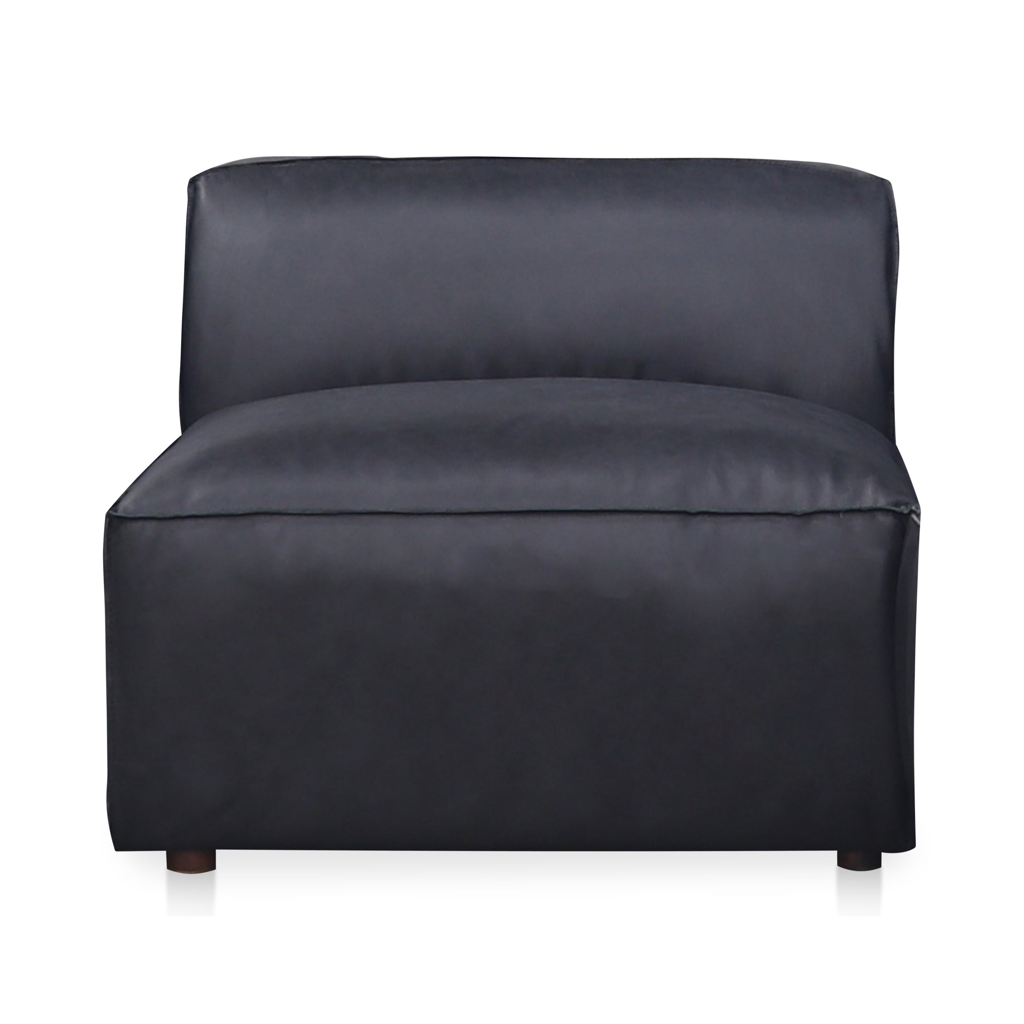 Form Slipper Chair Vantage Black Leather - Central Designs