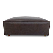 Form Ottoman Espresso Brown Leather - Central Designs