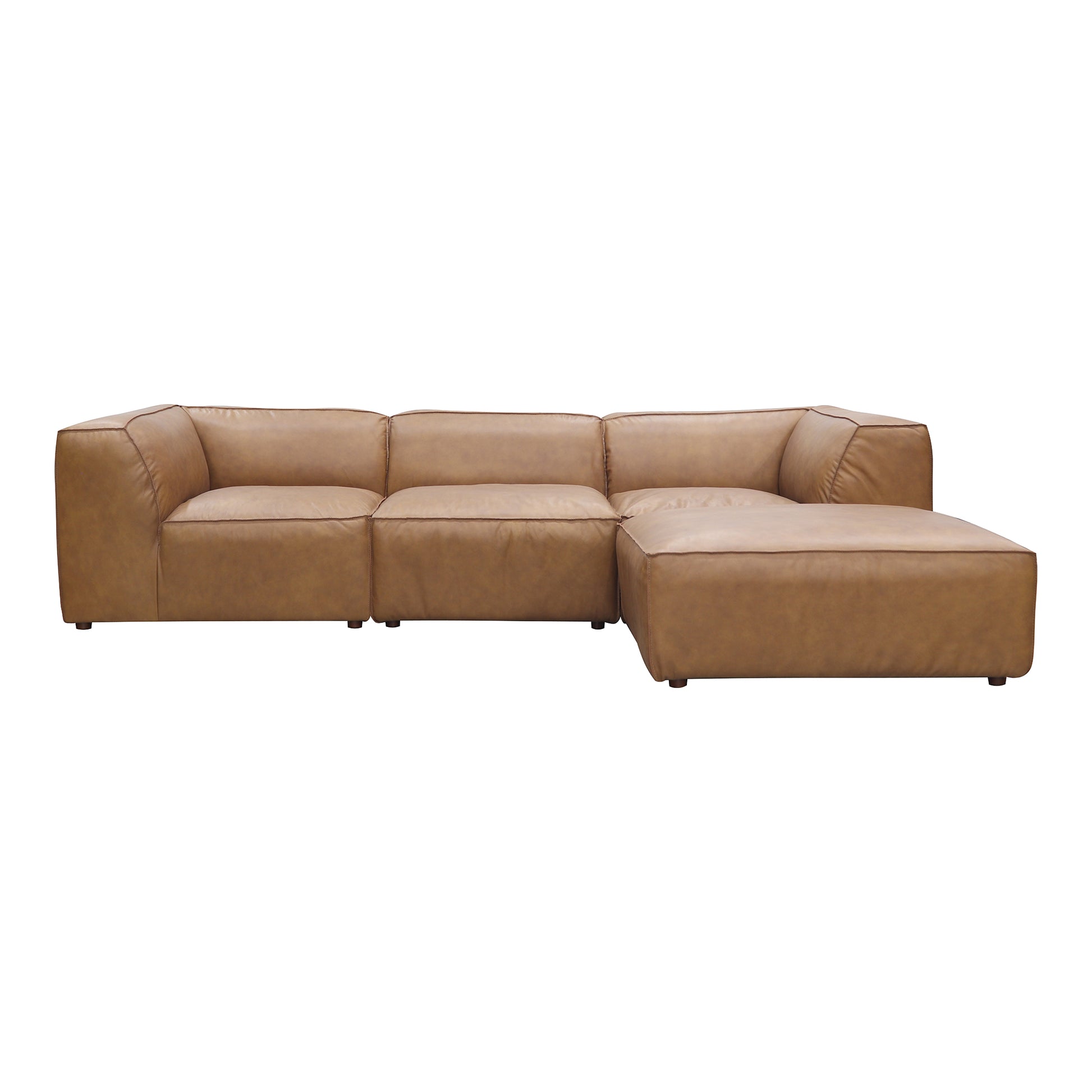 Form Lounge Modular Sectional Sonoran Tan Leather - Central Designs