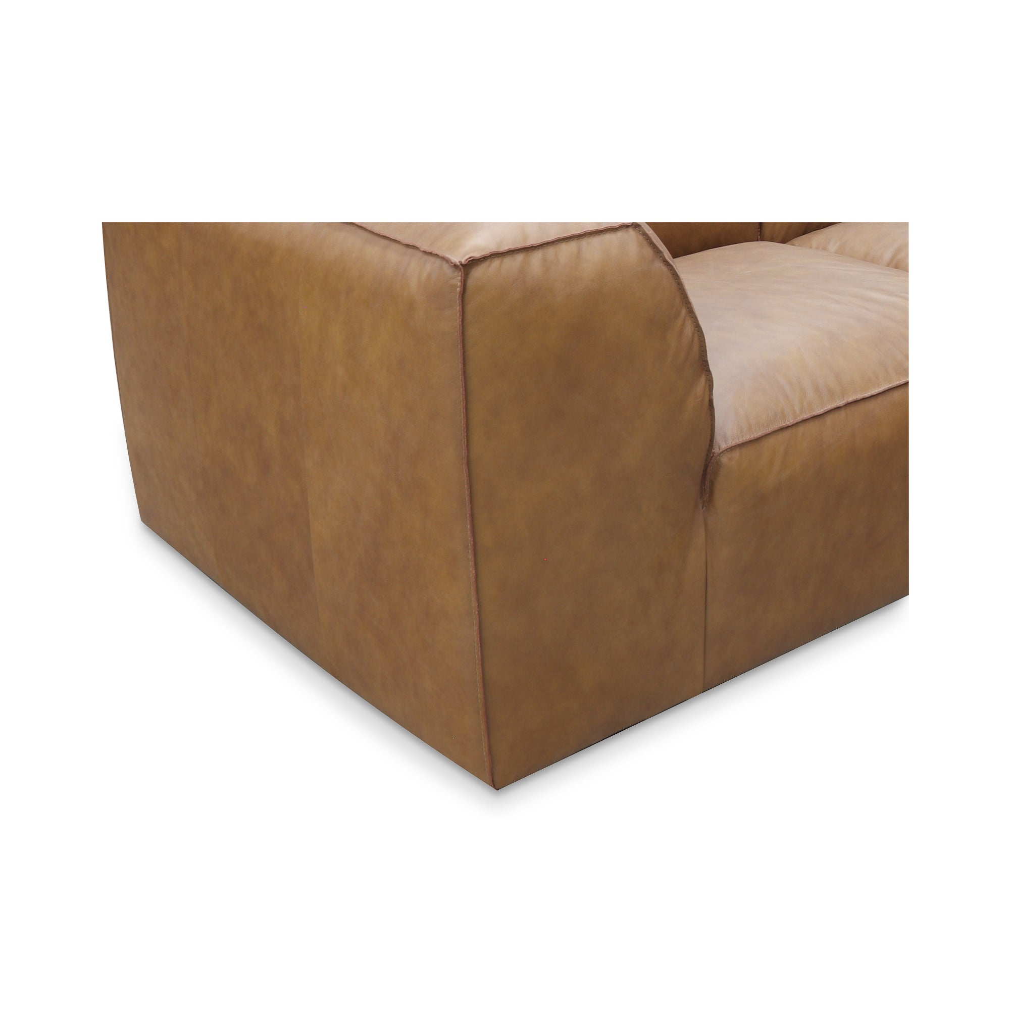 Form Classic L - Shaped Modular Sectional Sonoran Tan Leather - Central Designs