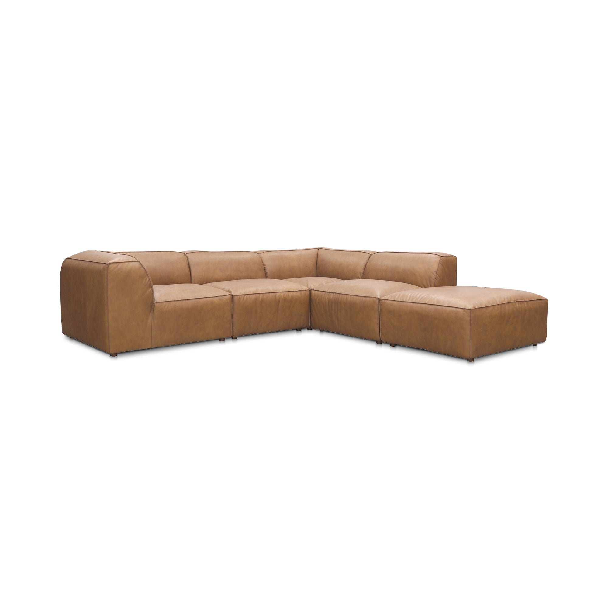 Form Dream Modular Sectional Sonoran Tan Leather - Central Designs