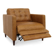 Bridgers Power Recliner Chair Tan Leather - Central Designs