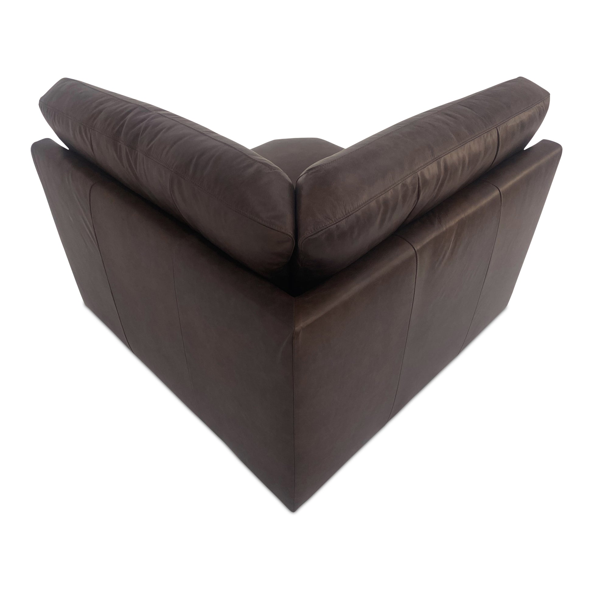 Thurlow Corner Chair Espresso Brown Leather - Central Designs