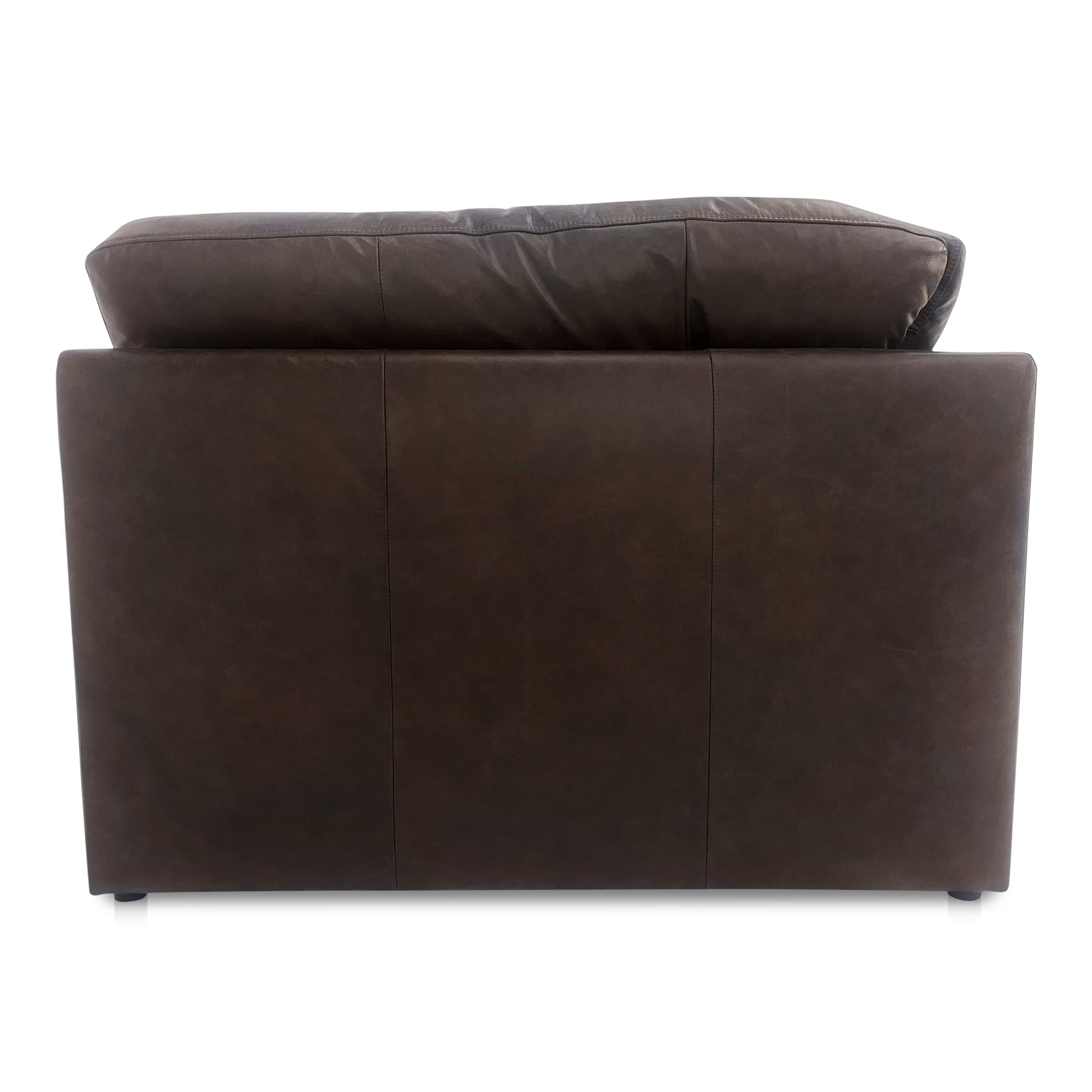 Thurlow Corner Chair Espresso Brown Leather - Central Designs