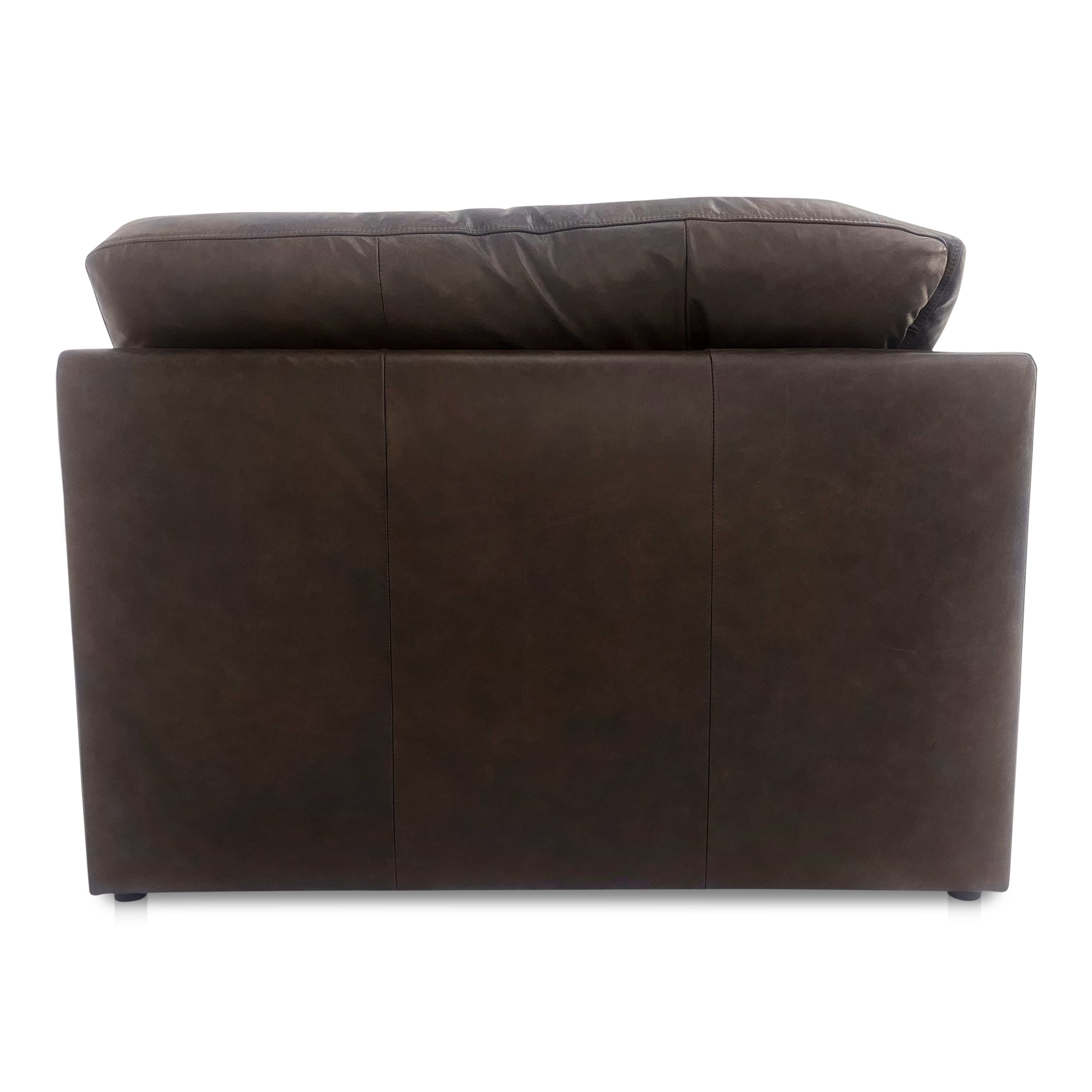 Thurlow Corner Chair Espresso Brown Leather - Central Designs