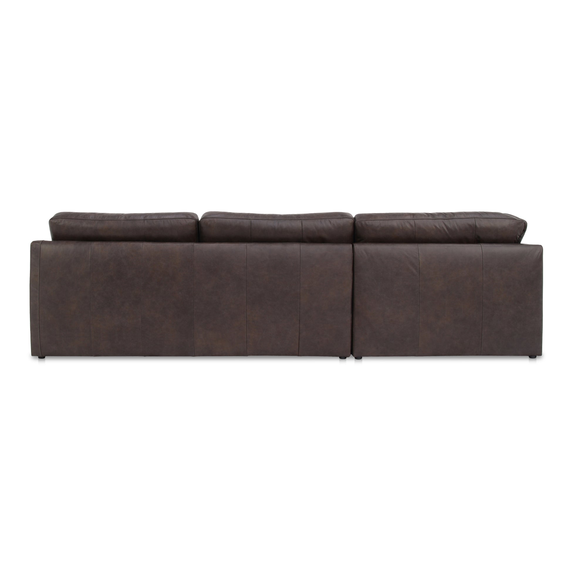 Thurlow Corner Modular Sectional Espresso Brown Leather - Central Designs