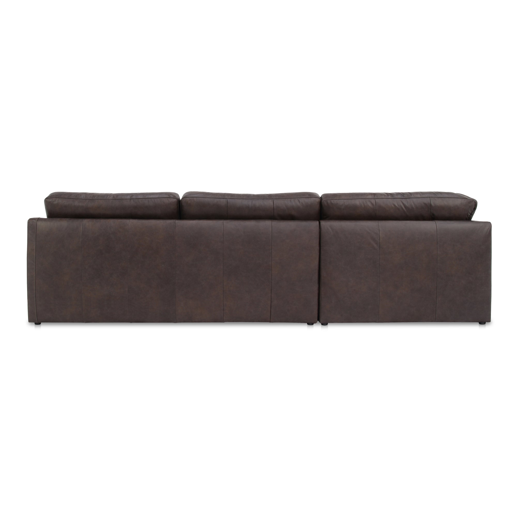 Thurlow Corner Modular Sectional Espresso Brown Leather - Central Designs