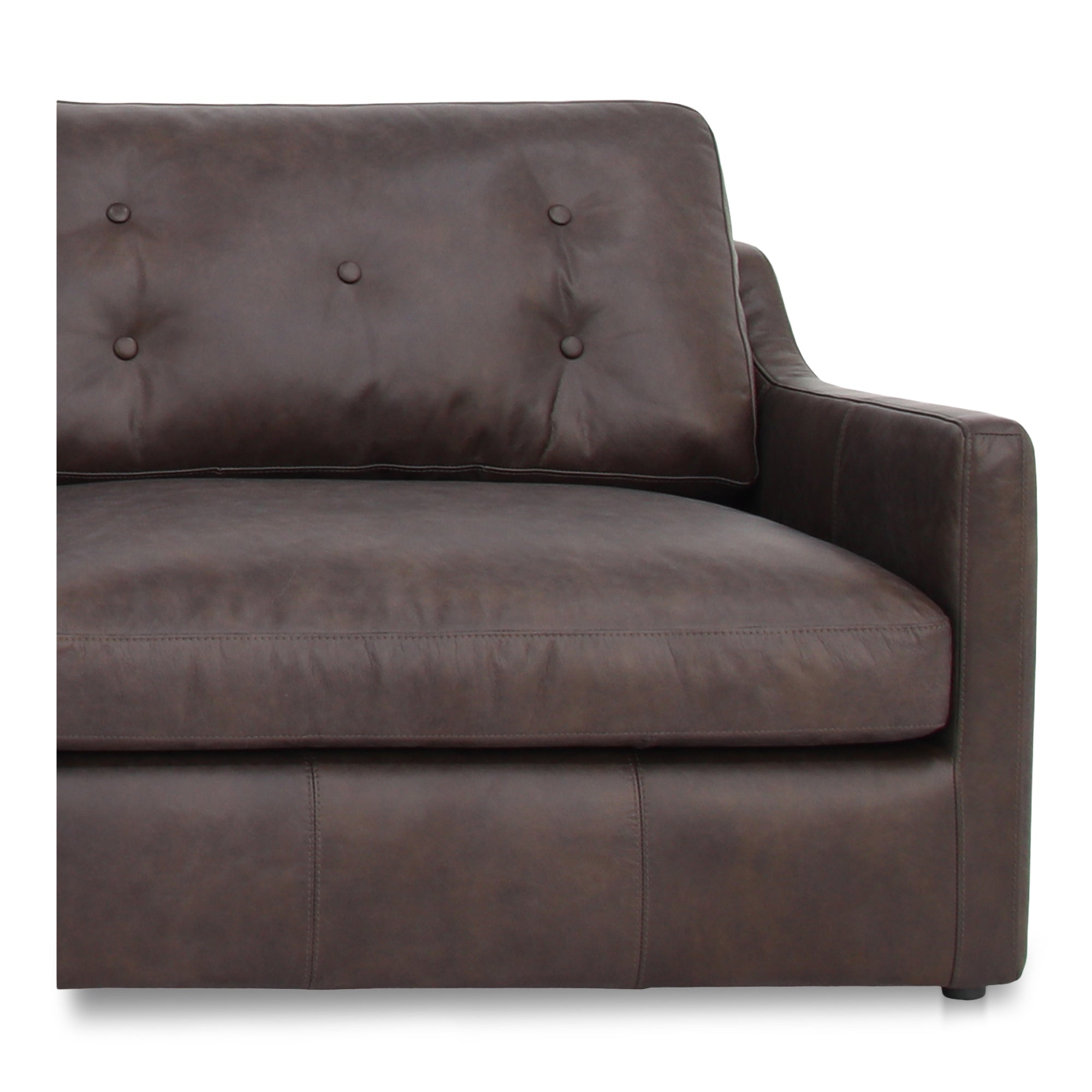 Thurlow Corner Modular Sectional Espresso Brown Leather - Central Designs