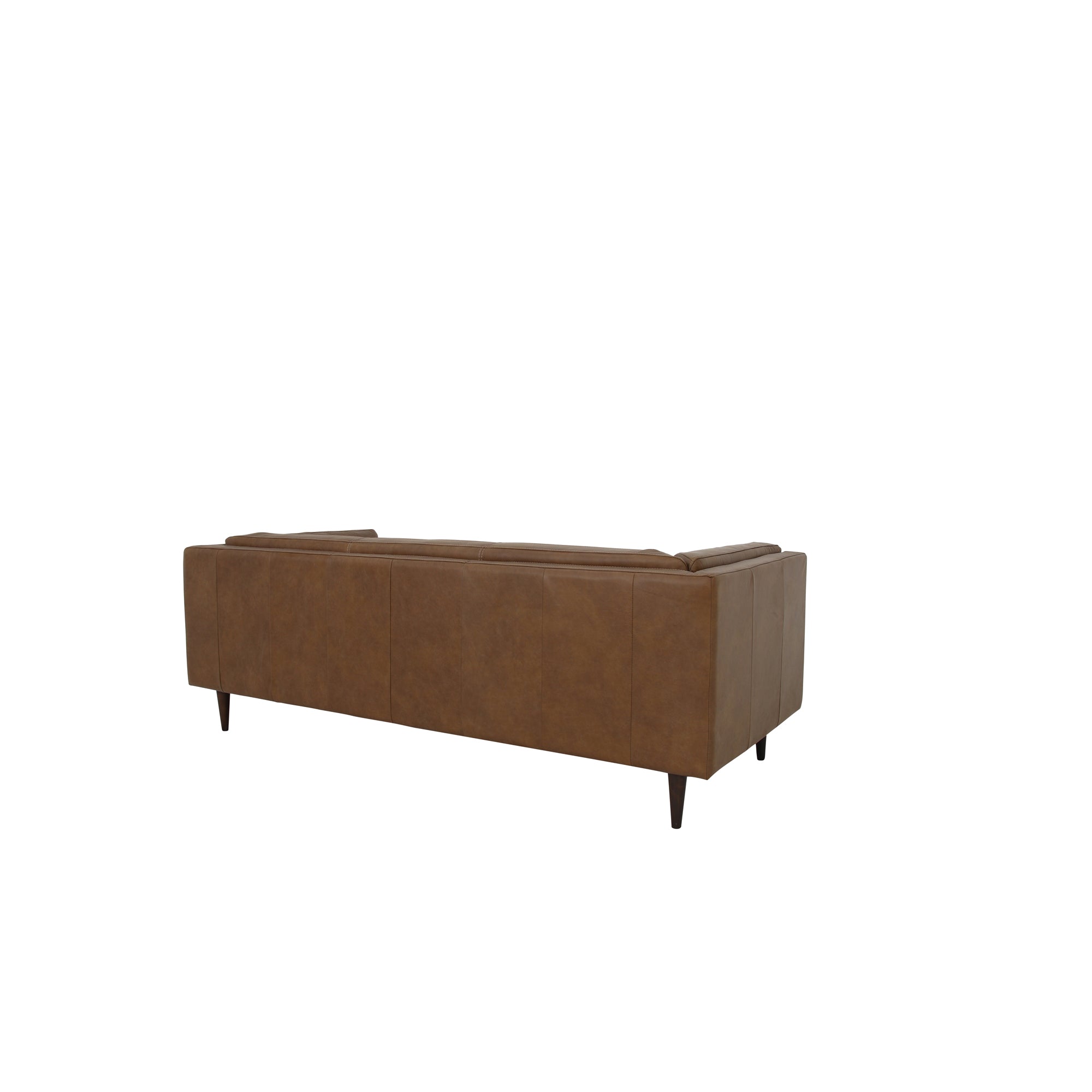 Woods Sofa Brown Leather - Central Designs