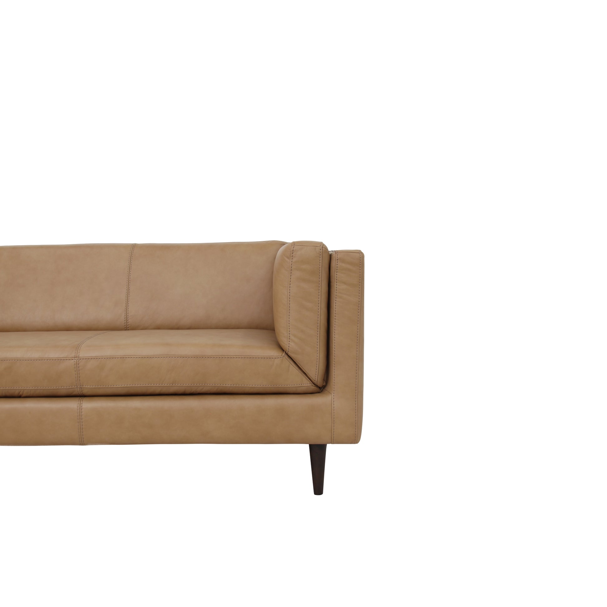 Woods Sofa Tan Leather - Central Designs